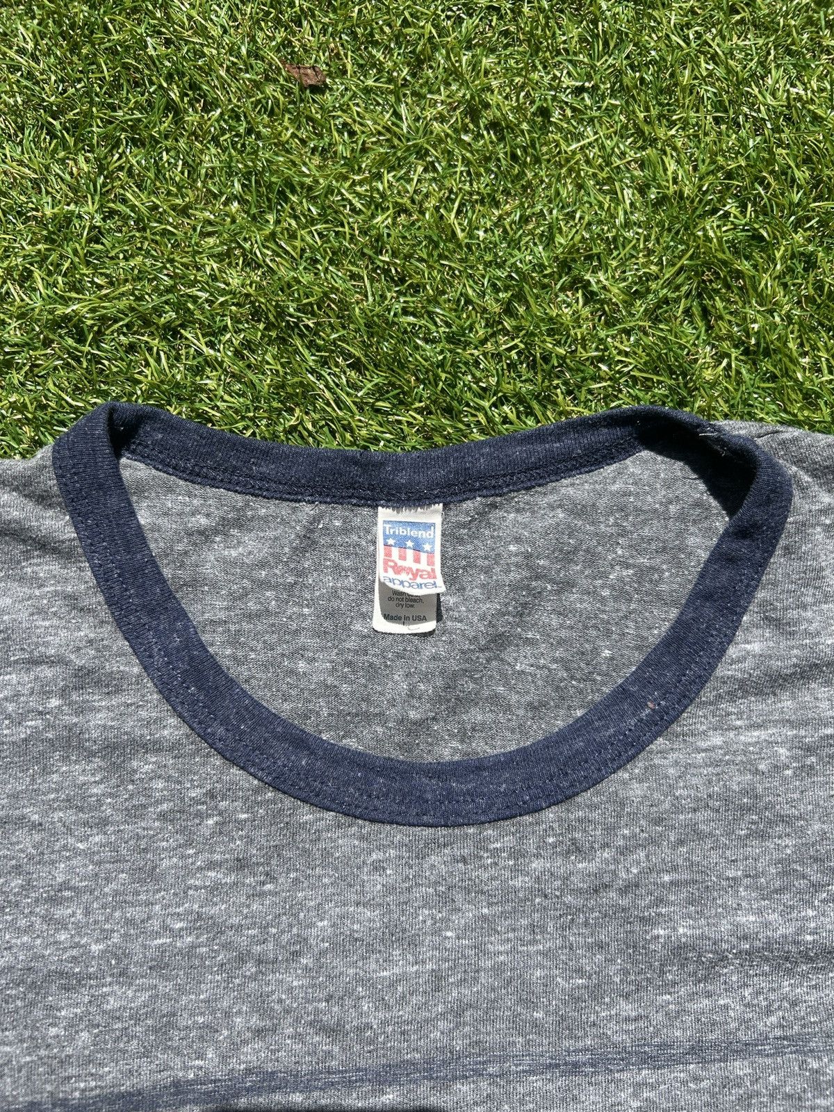 Vintage Vintage 90s Detroit Police Ringer T-Shirt Size US L / EU 52-54 / 3 - 3 Thumbnail