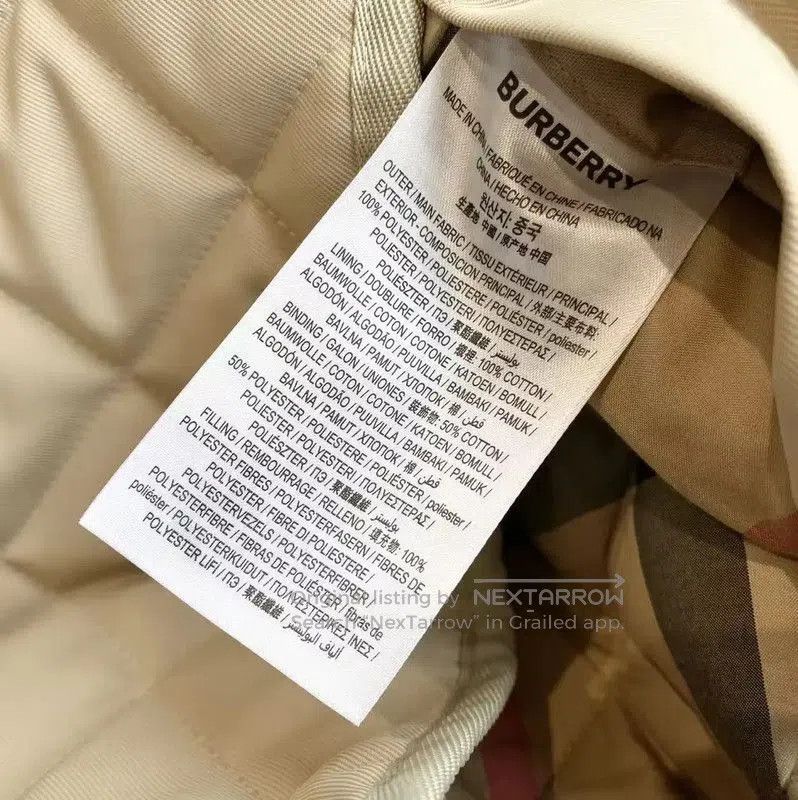 Burberry Burberry Khaki Quilted Cotton Women's Jacket. Size S / US 4 / IT 40 - 6 Thumbnail