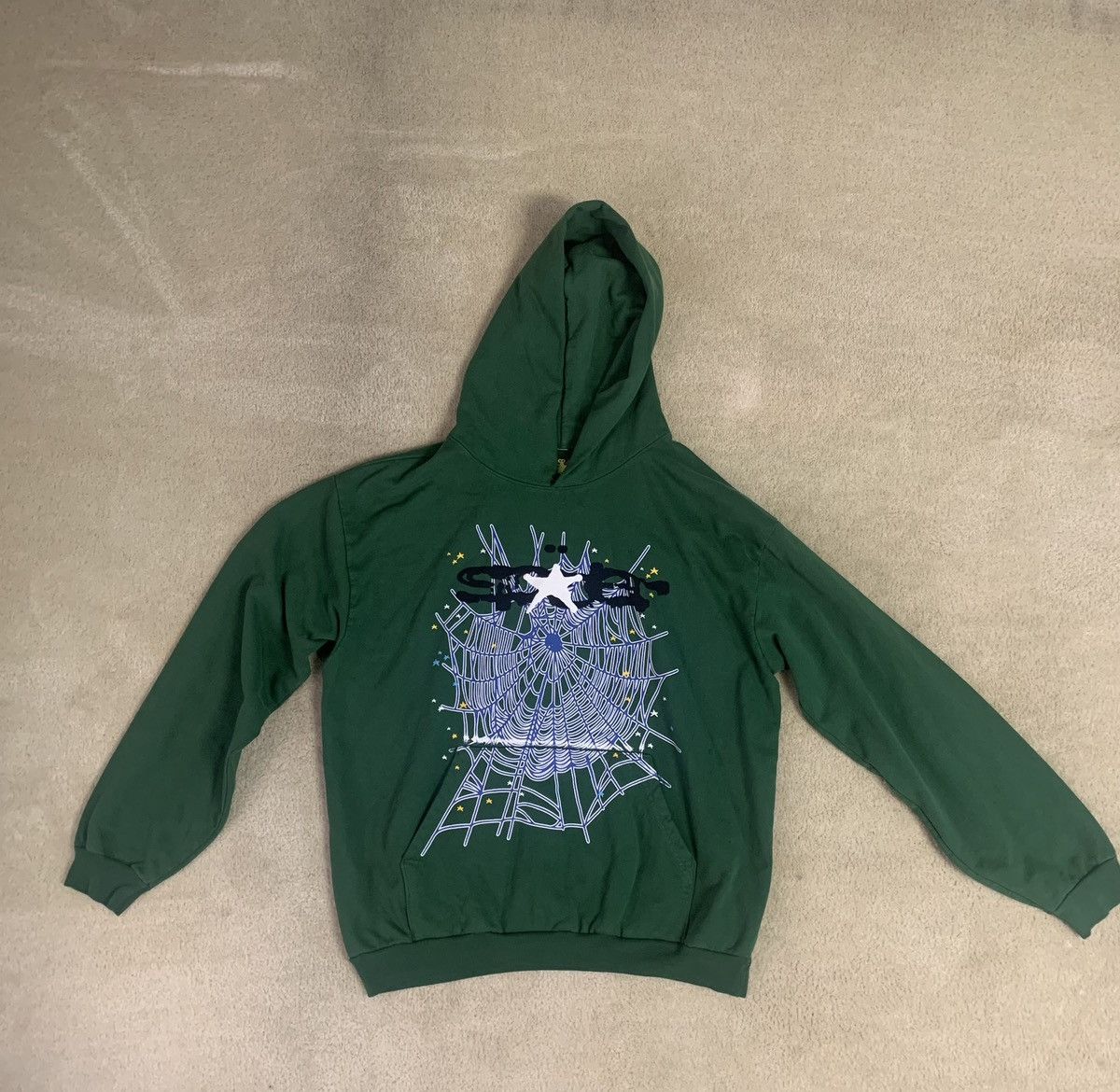 Sp5der Web Hooded Sweatshirt Hunter Green sp5der Size US XL / EU 56 / 4 - 3 Thumbnail