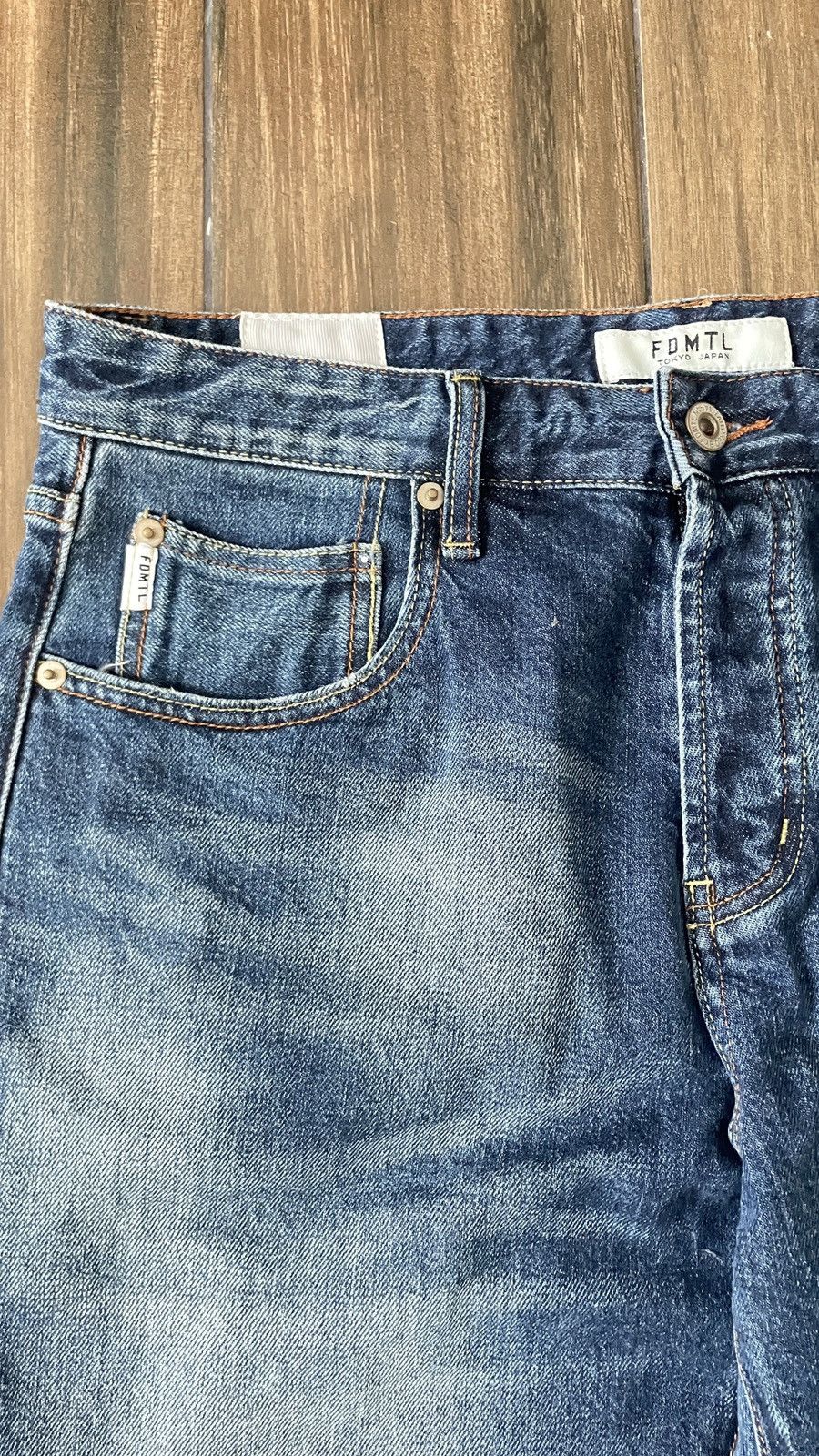 FDMTL FDMTL CLASSIC FIT BORO PATCHWORK DESIGN SELVEDGE DENIM Size US 32 / EU 48 - 6 Thumbnail