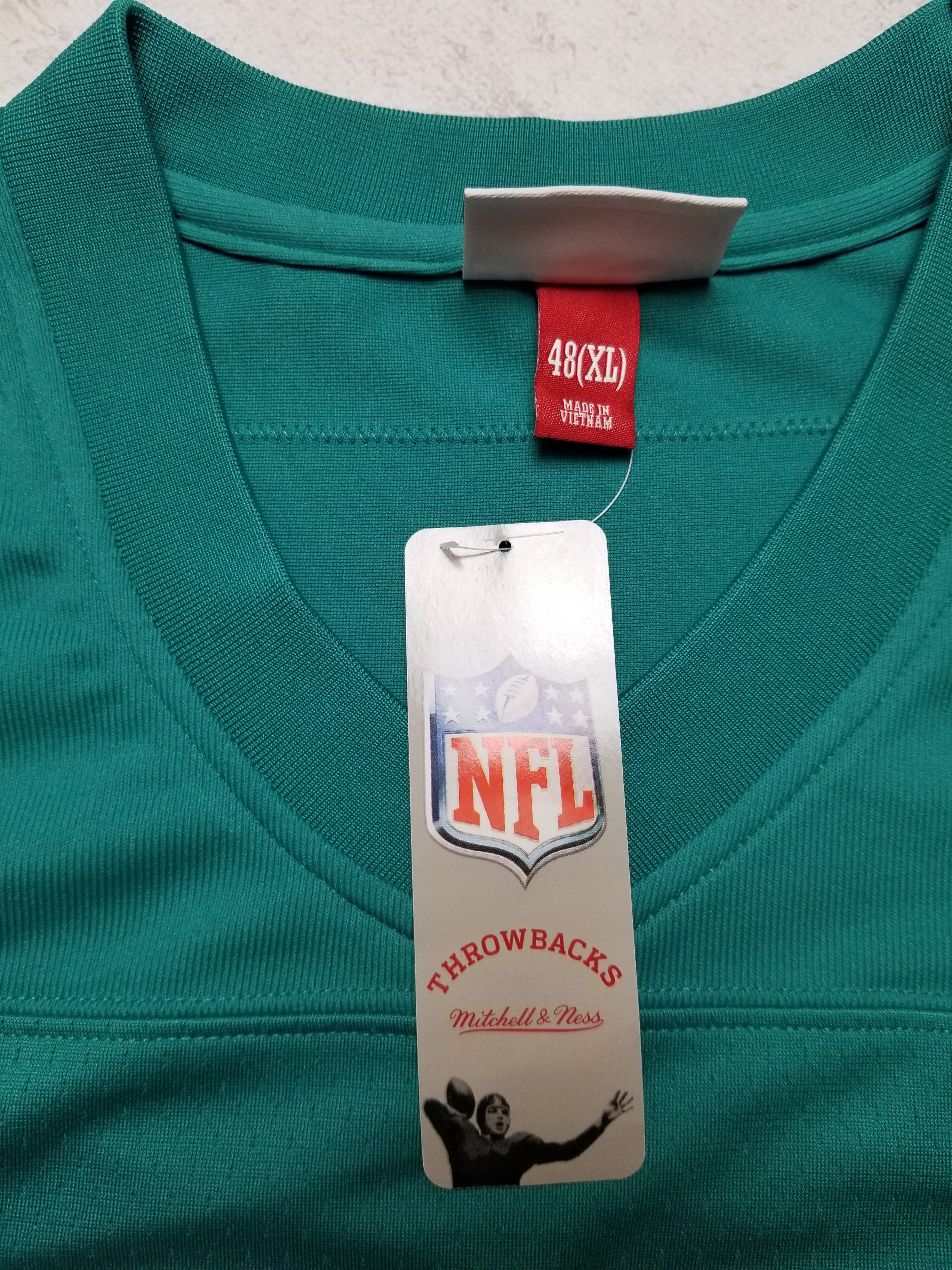 Mitchell & Ness Miami Dolphins Mark Duper #85 Aqua 1984 NFL Legacy Jersey Size US XL / EU 56 / 4 - 13 Thumbnail