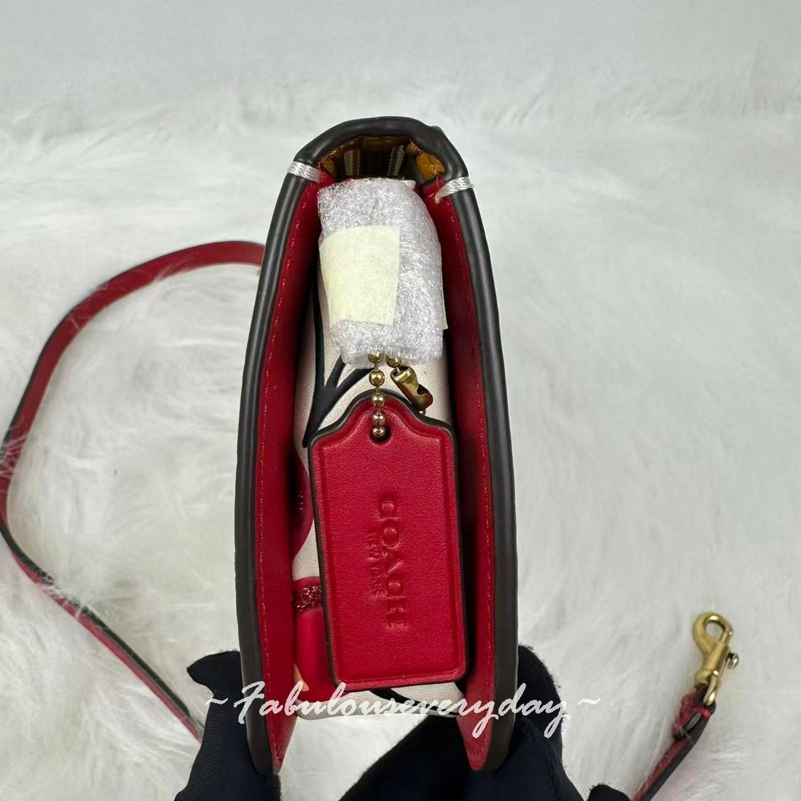Coach Coach Penn Shoulder Bag Cherry Print In Leather/Gold/Chalk Size ONE SIZE - 3 Thumbnail