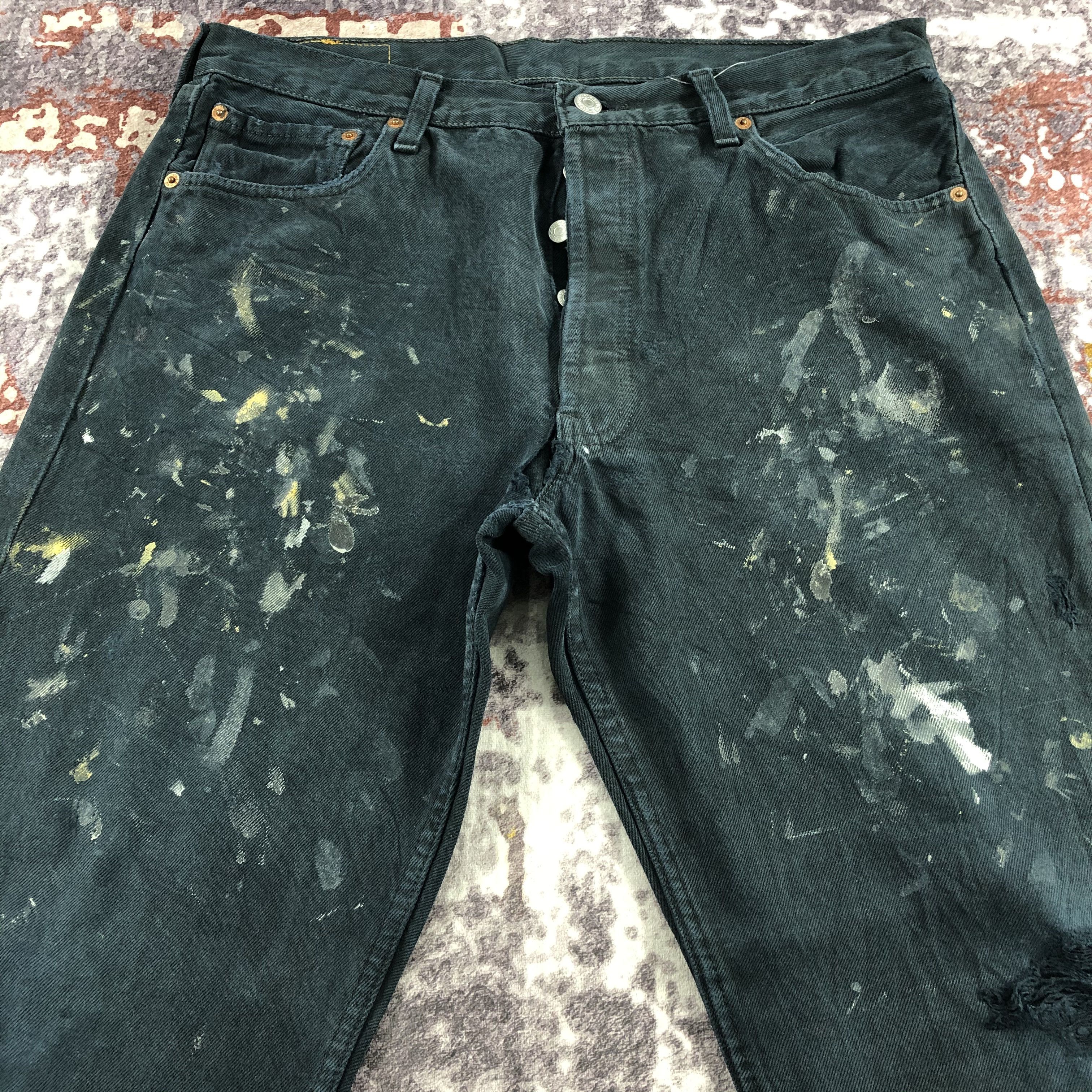 Levi's × Vintage Vintage 90s Levis 501 Painter Jeans-JM2509 Size US 34 / EU 50 - 3 Thumbnail