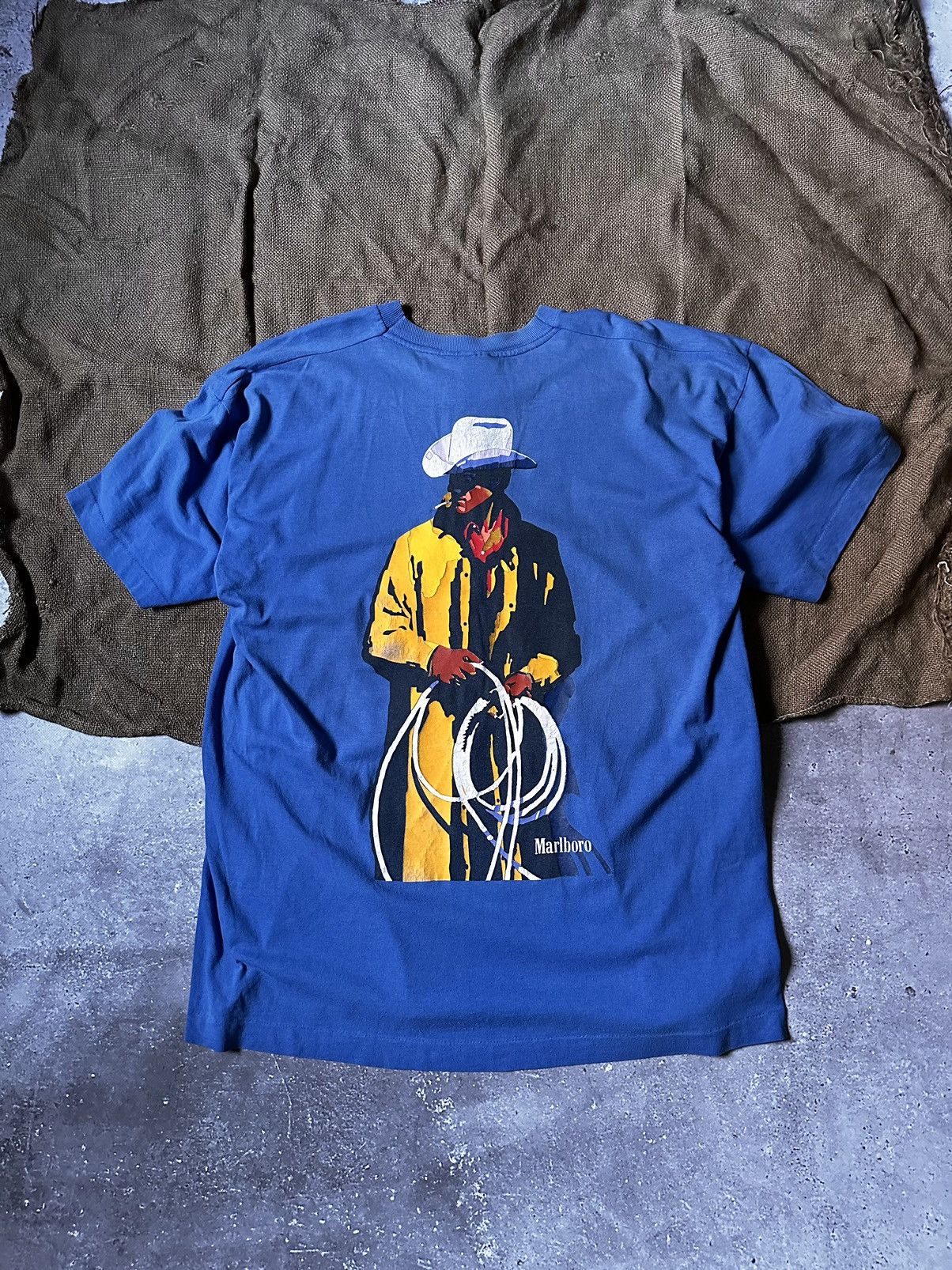 Vintage 90s Marlboro Cowboy Man T-Shirt