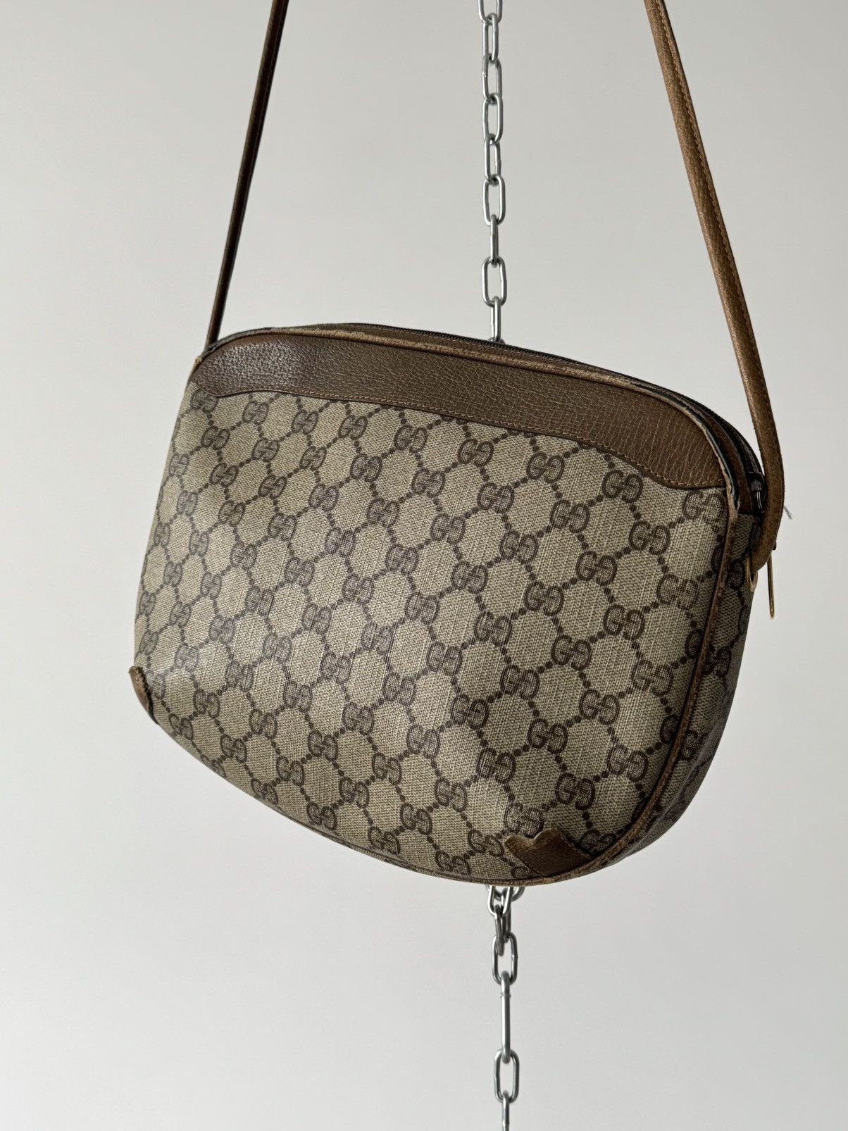 Gucci × Vintage Vintage Gucci GG Supreme PVC Shoulder Bag Size ONE SIZE - 6 Thumbnail