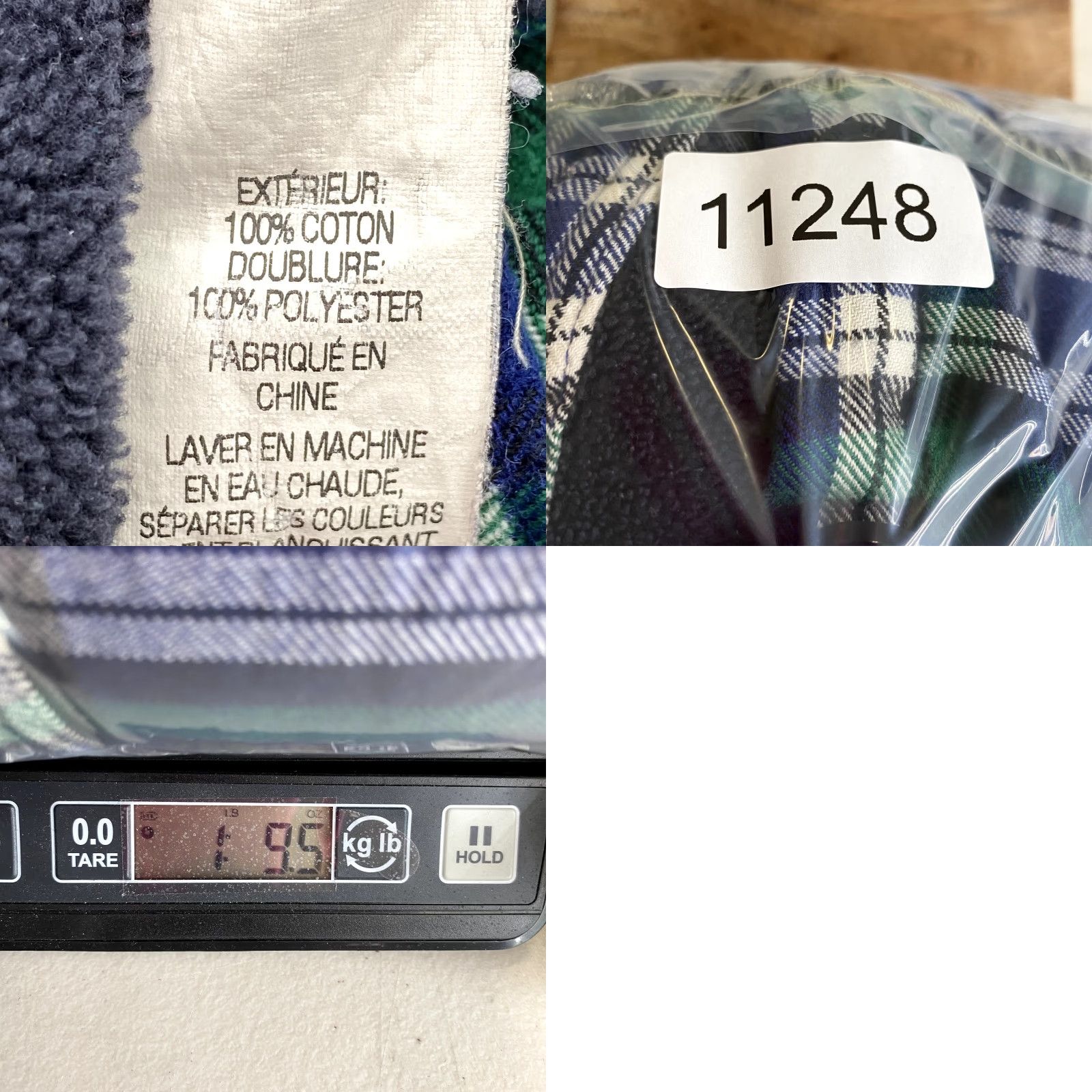 Vintage L.L.Bean Shirt Men Large Blue Plaid Fleece Lined Shacket Outdoor Fall Cabin Gorp Size US L / EU 52-54 / 3 - 8 Thumbnail