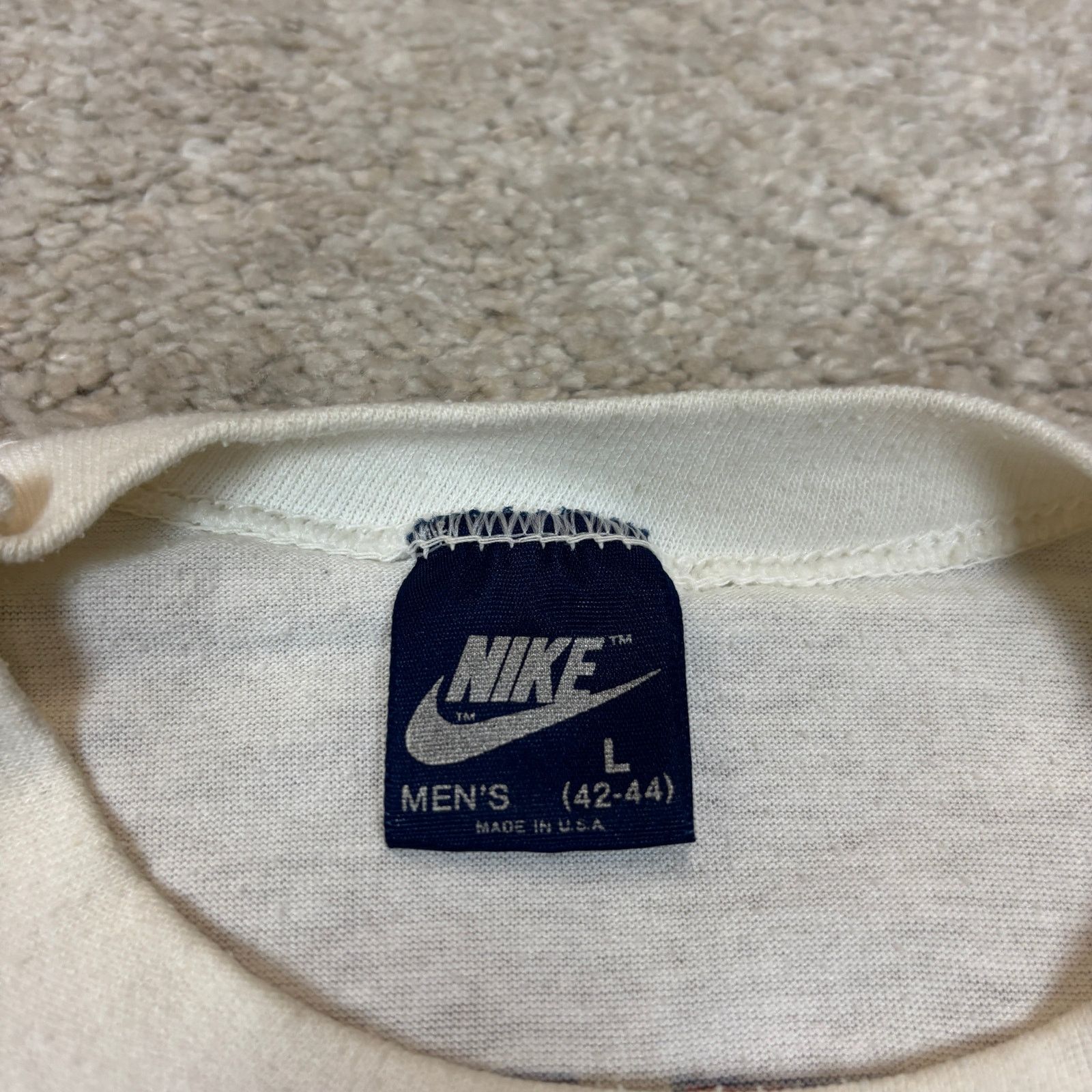 Nike Vintage 80s Nike McEnroe T Shirt Men's Large Tennis 84 Court Size US L / EU 52-54 / 3 - 6 Thumbnail
