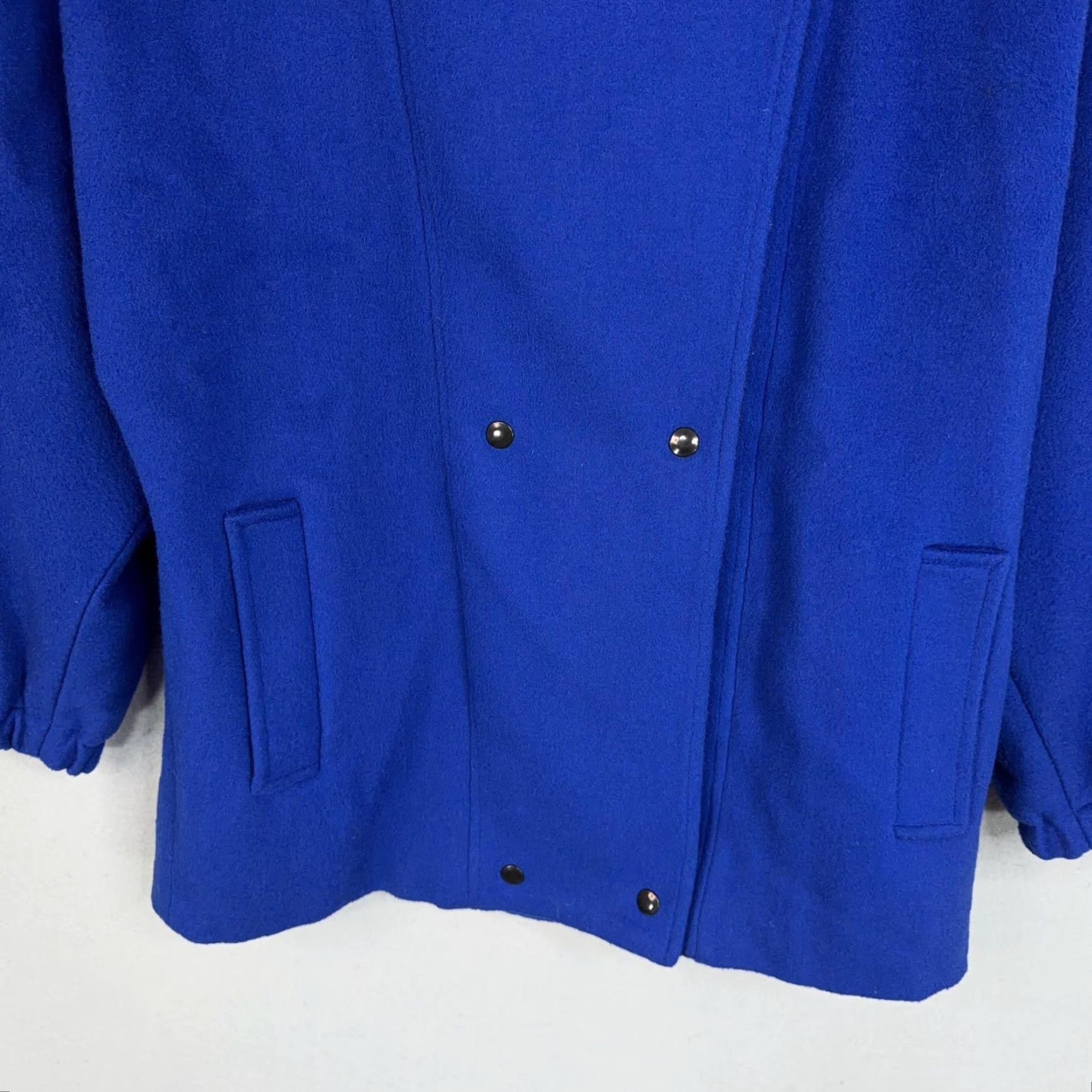 Mackintosh VINTAGE Sport Macs by Mackintosh Coat Womens 10 Blue Wool Hooded Parka Jacket USA 80s Parka Womens 10 Blue Wool Hooded Coat USA 80s Mens? Size L / US 10 / IT 46 - 3 Thumbnail
