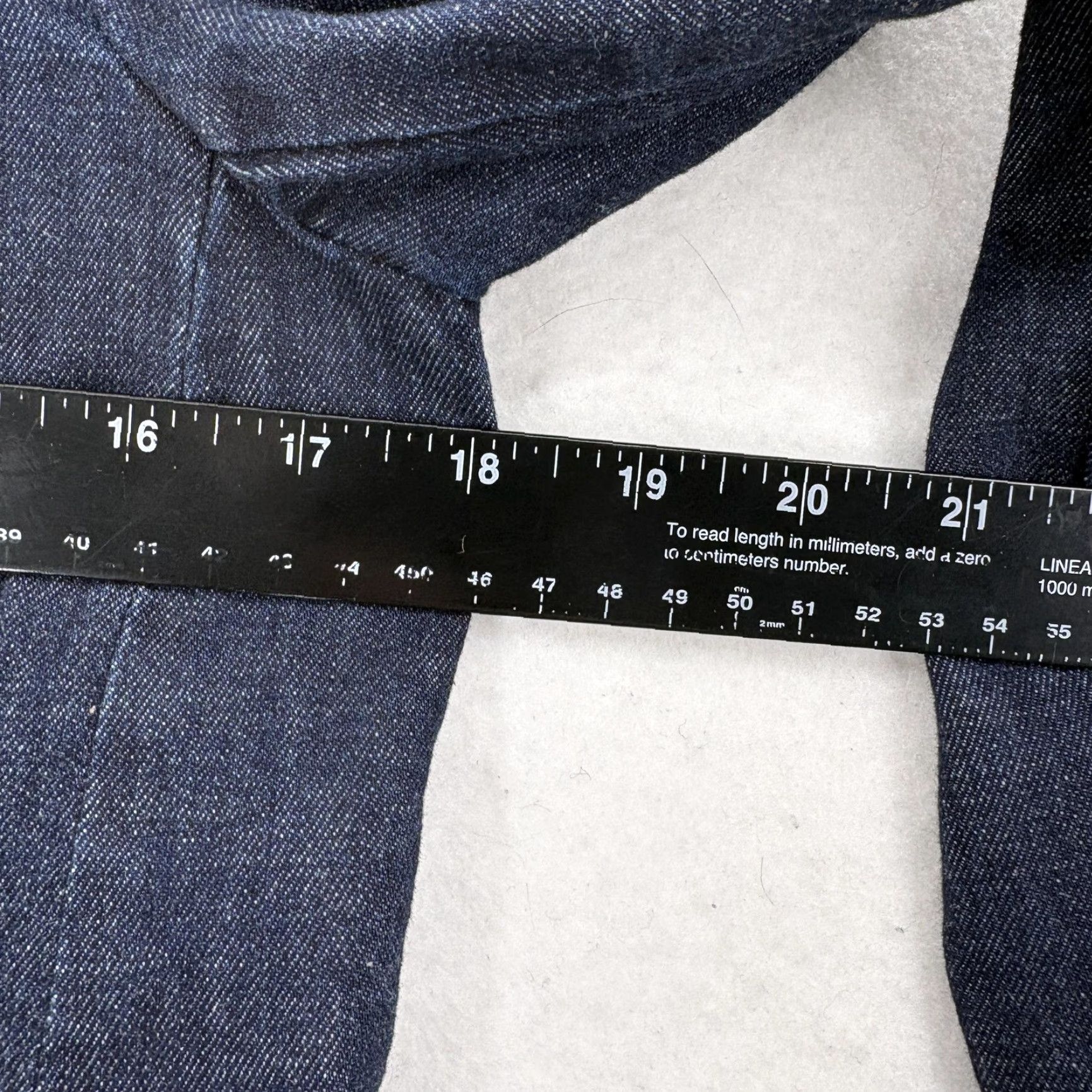 Vintage Pilcro and the Letterpress Blazer Womens Small Blue Denim Button Front Jacket Size S / US 4 / IT 40 - 6 Thumbnail