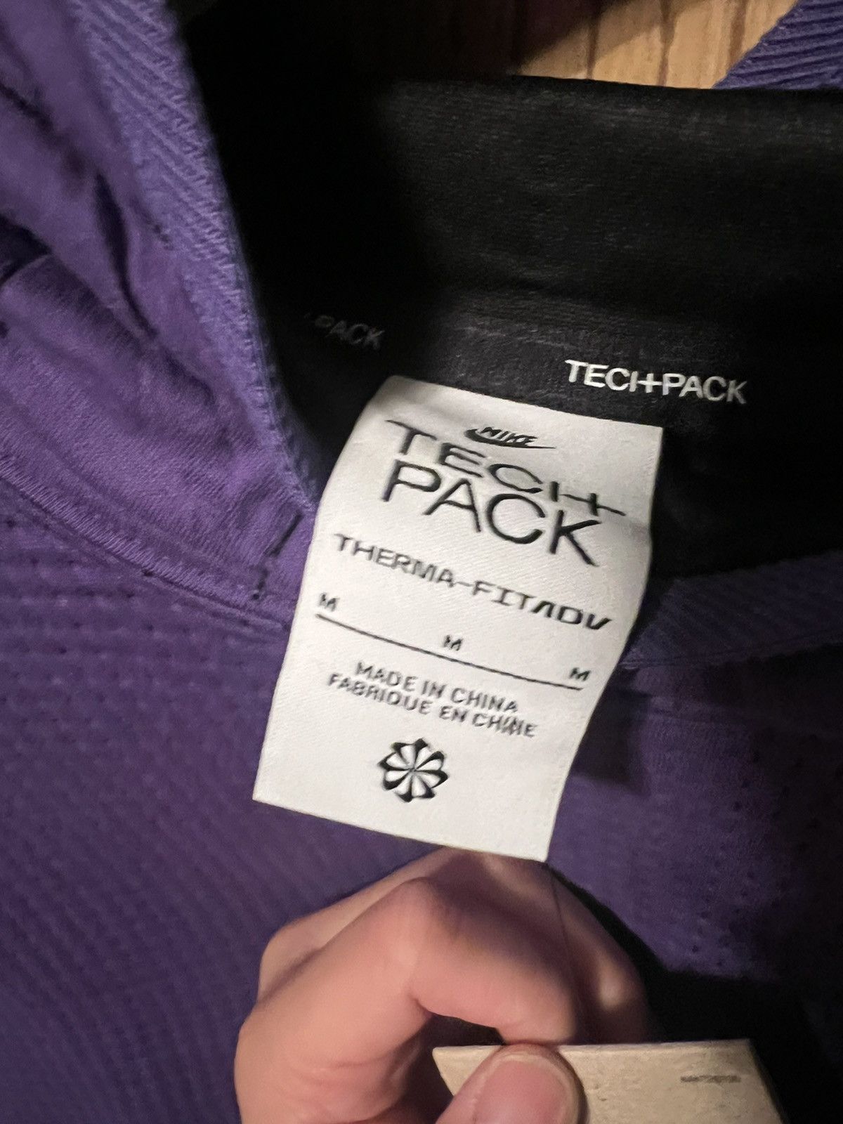 Nike Nike Purple Tech Pack Pull Over Sweater Sz Medium Size US M / EU 48-50 / 2 - 2 Thumbnail