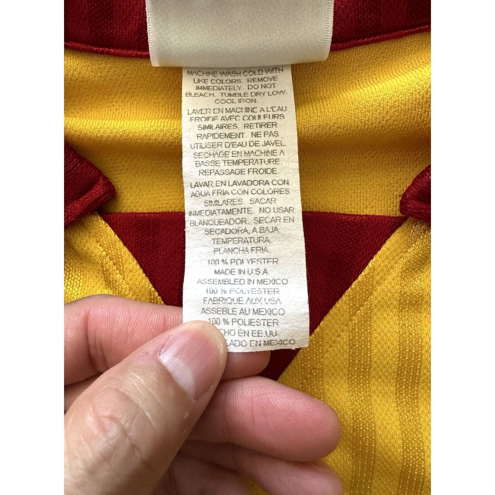 Adidas VTG 80s Adidas Trefoil Soccer Jersey Mens L Yellow Shirt Football Shirt Size US L / EU 52-54 / 3 - 5 Thumbnail