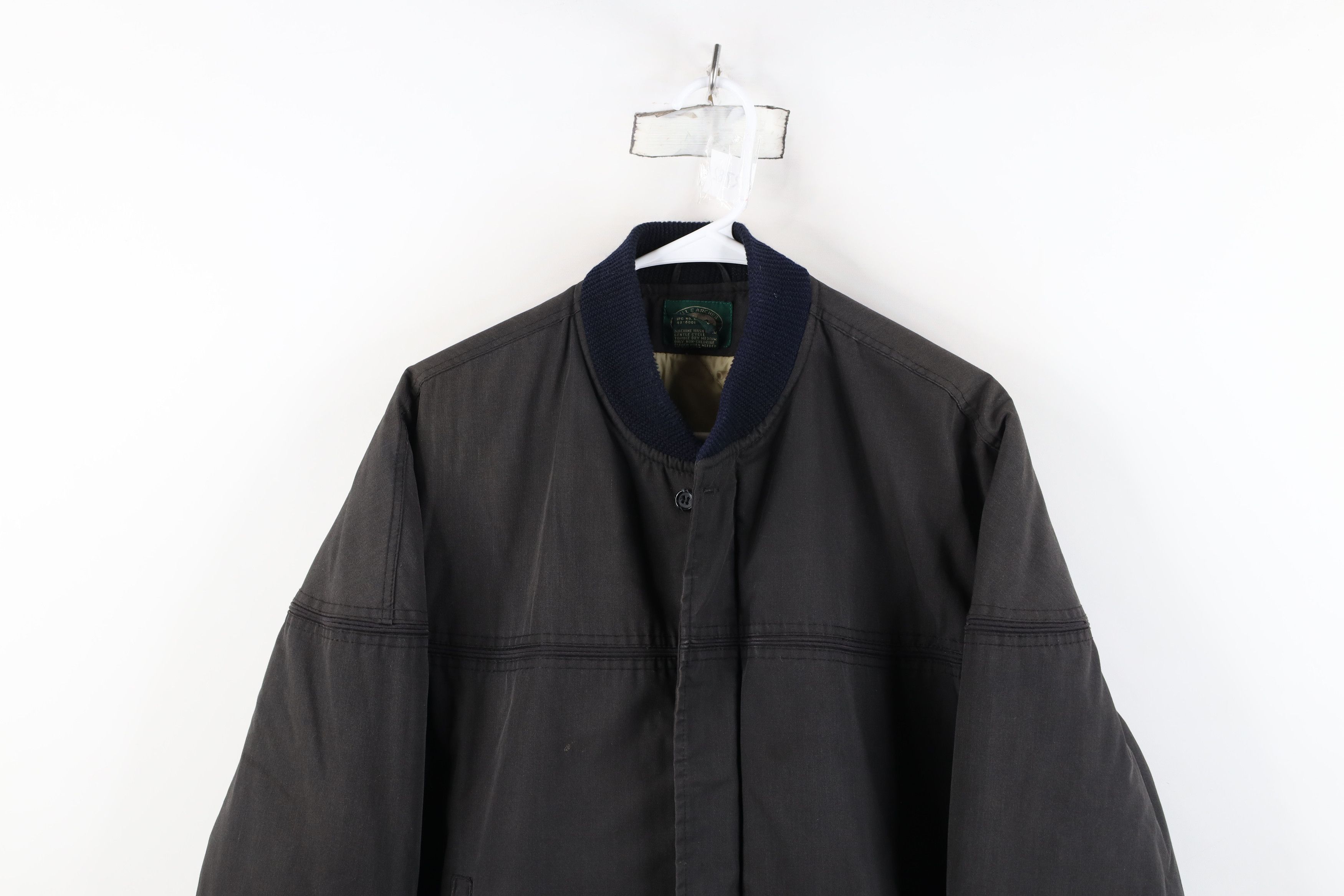 Vintage Vintage 80s 90s Streetwear Full Zip Bomber Jacket Black Size US L / EU 52-54 / 3 - 2 Thumbnail