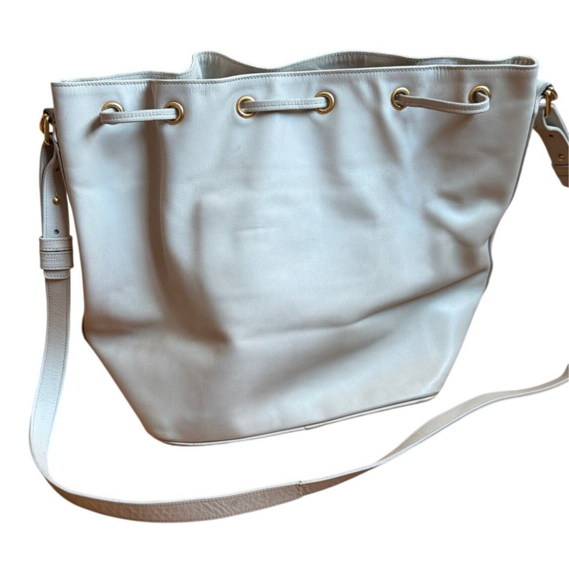 Saint Laurent Paris Saint Laurent Grey Emmanuelle Leather Crossbody Bag Size ONE SIZE - 4 Thumbnail