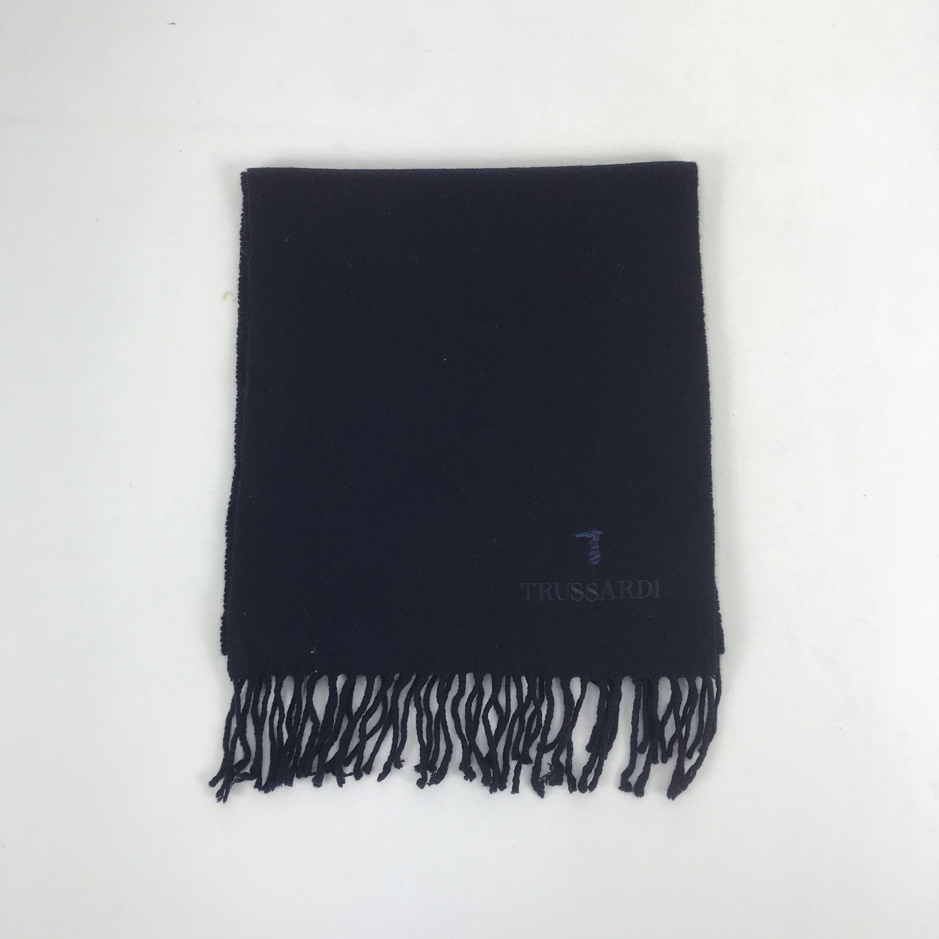 Trussardi Vintage Trussardi Scarf Muffler Wool Cashmere Scarves Size ONE SIZE - 2 Thumbnail