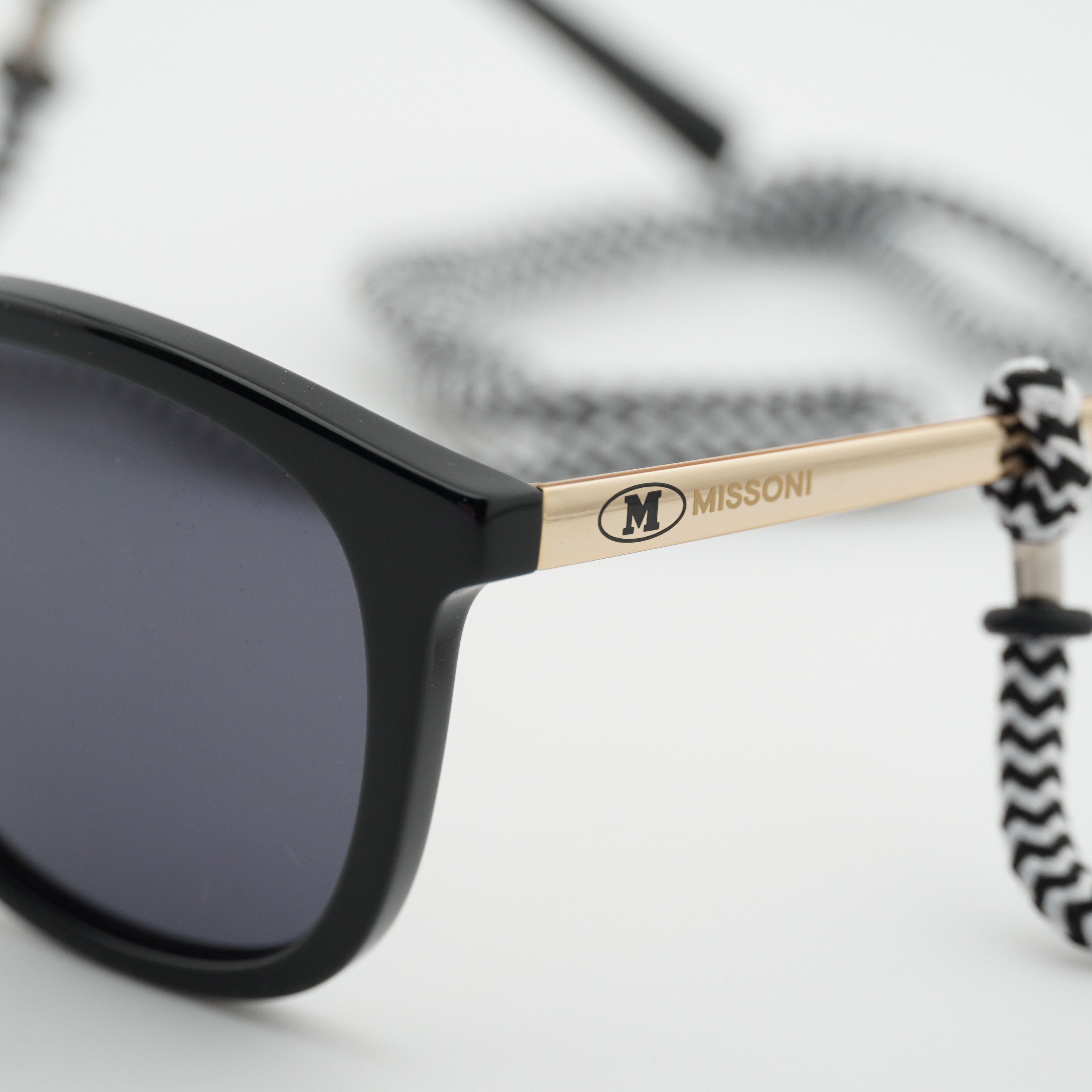 Missoni M Missoni MMI 0027/S 0807 IR Sunglasses Black Square Frame Size ONE SIZE - 2 Thumbnail
