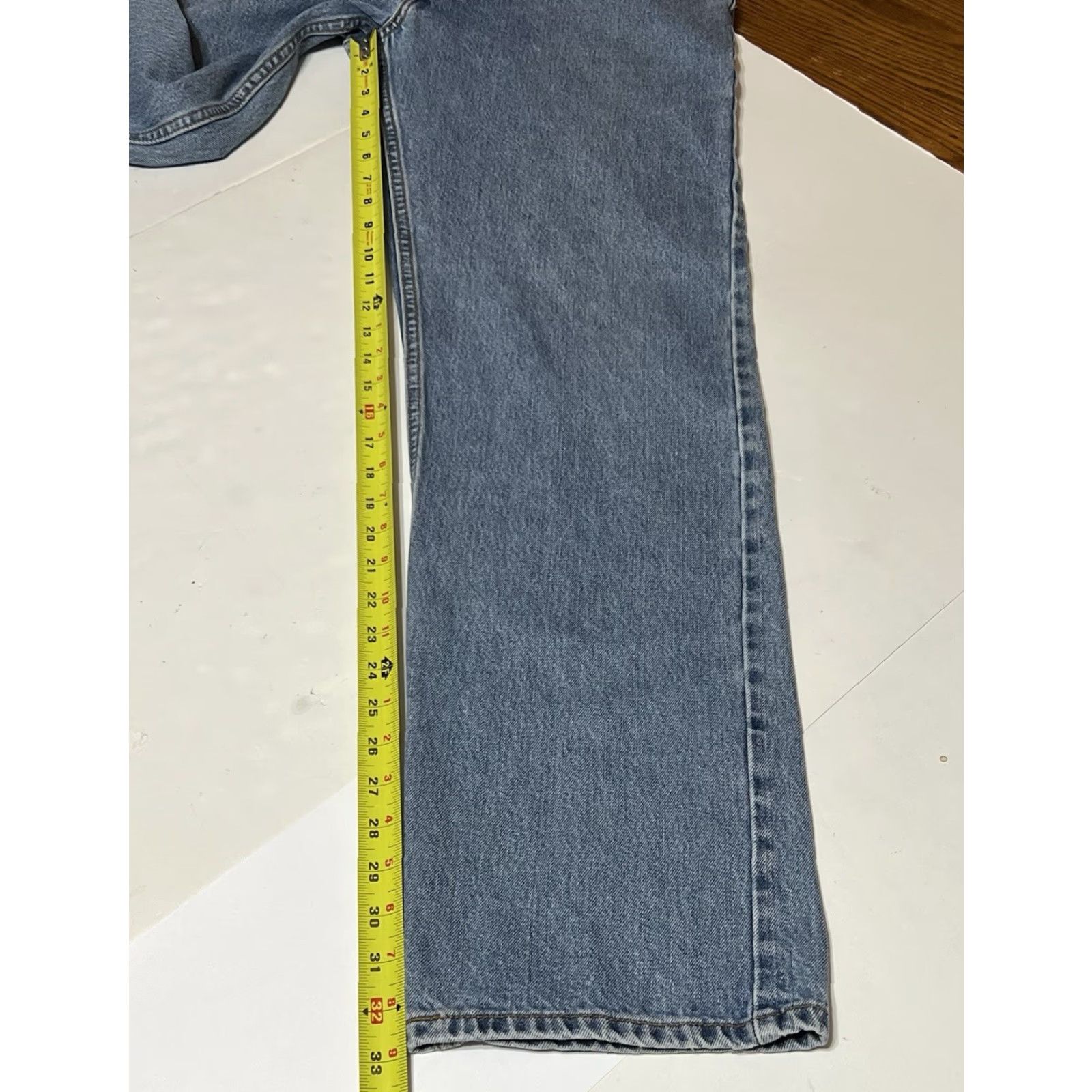 Levi's VINTAGE Levi's Jeans Mens 505 Straight Denim Blue 34x33 34x34 High Rise Grunge Y2K Mens Front Logo Button Zip Size US 34 / EU 50 - 5 Thumbnail