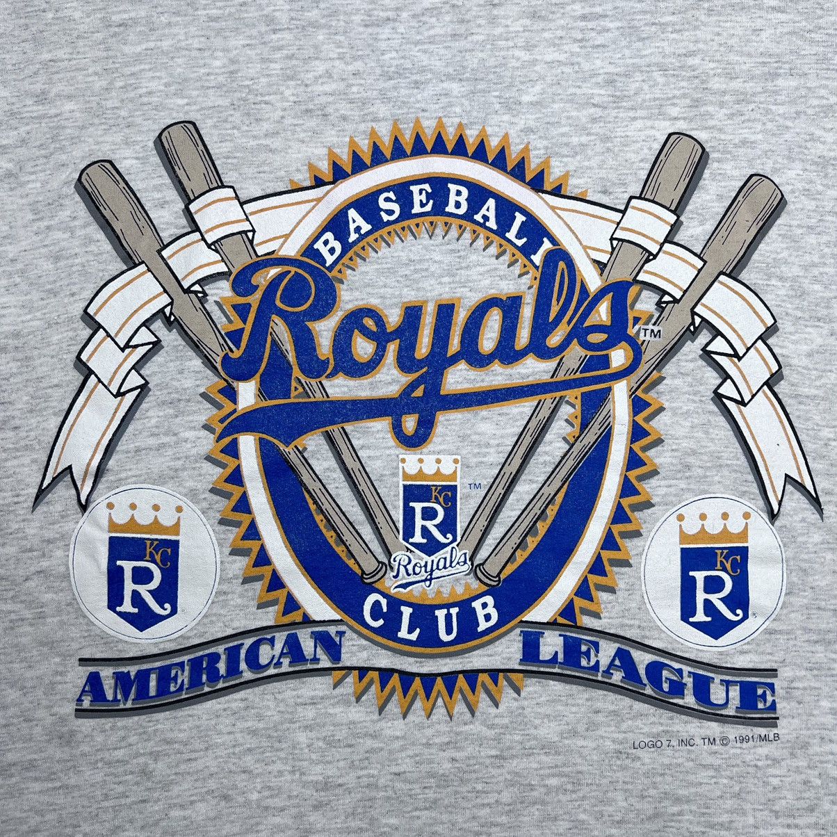MLB × Vintage 1991 MLB Kansas City Royals American League Baseball Tee Size US L / EU 52-54 / 3 - 3 Thumbnail