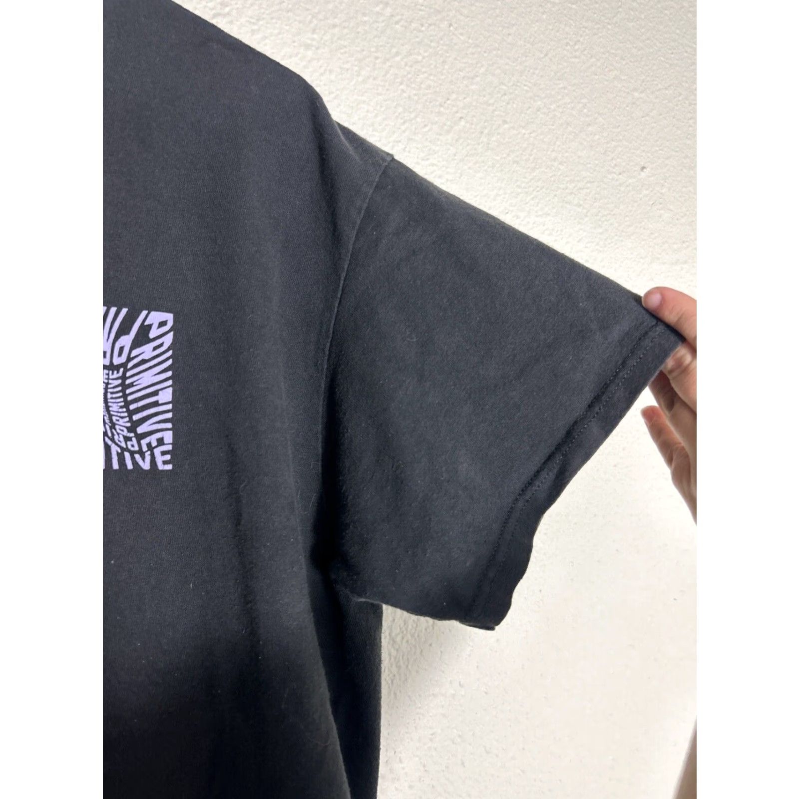 Primitive Primitive Mens Large Short Sleeve T Shirt Black Purple AOP On Back Size US L / EU 52-54 / 3 - 4 Thumbnail