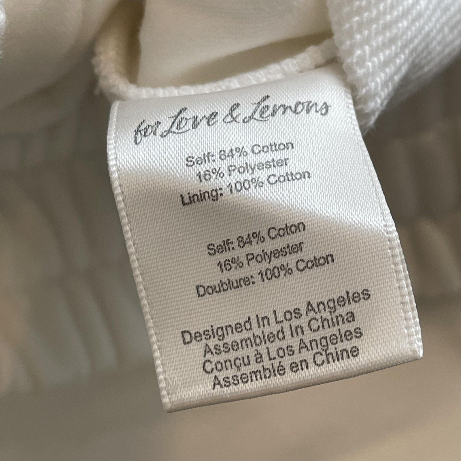 For Love & Lemons For Love & Lemons Shorts Womens XL Embroidered Lounge Cotton Size 32" / US 10 / IT 46 - 9 Thumbnail