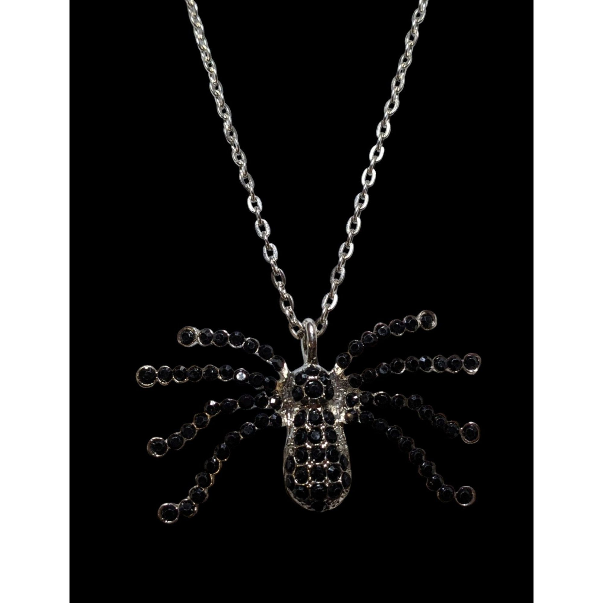 Other Witchy Gothic Rhinestone Spider Pendant Necklace Size ONE SIZE - 6 Thumbnail