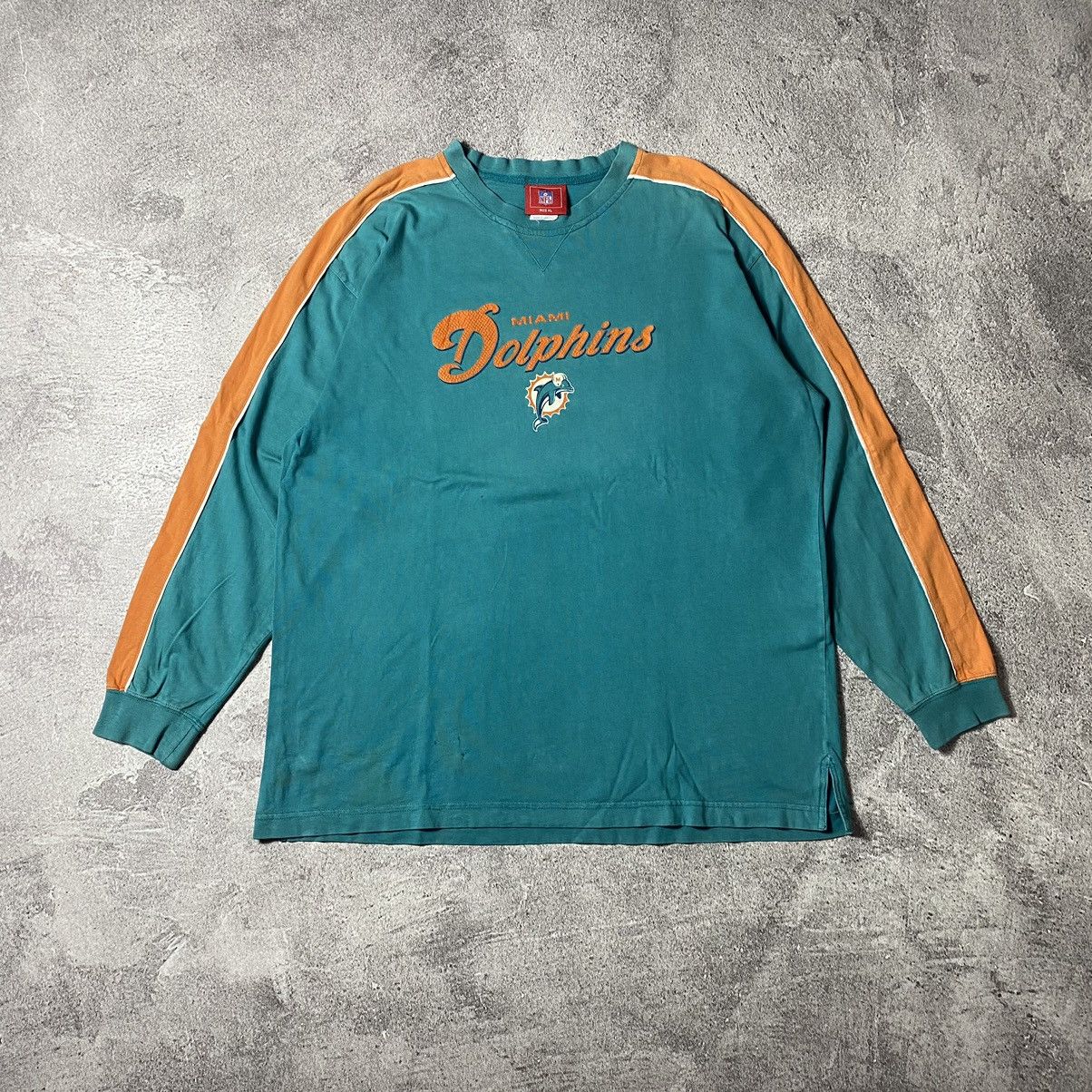 NFL × Vintage Vintage NFL Miami Dolphins Longsleeve Size US XXL / EU 58 / 5 - 1 Thumbnail
