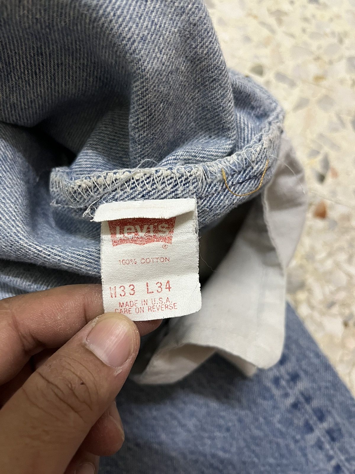 Levi's Rare 90a Levi’s 501XX Light Blue Wash Distressed Vintage Size US 31 - 5 Thumbnail