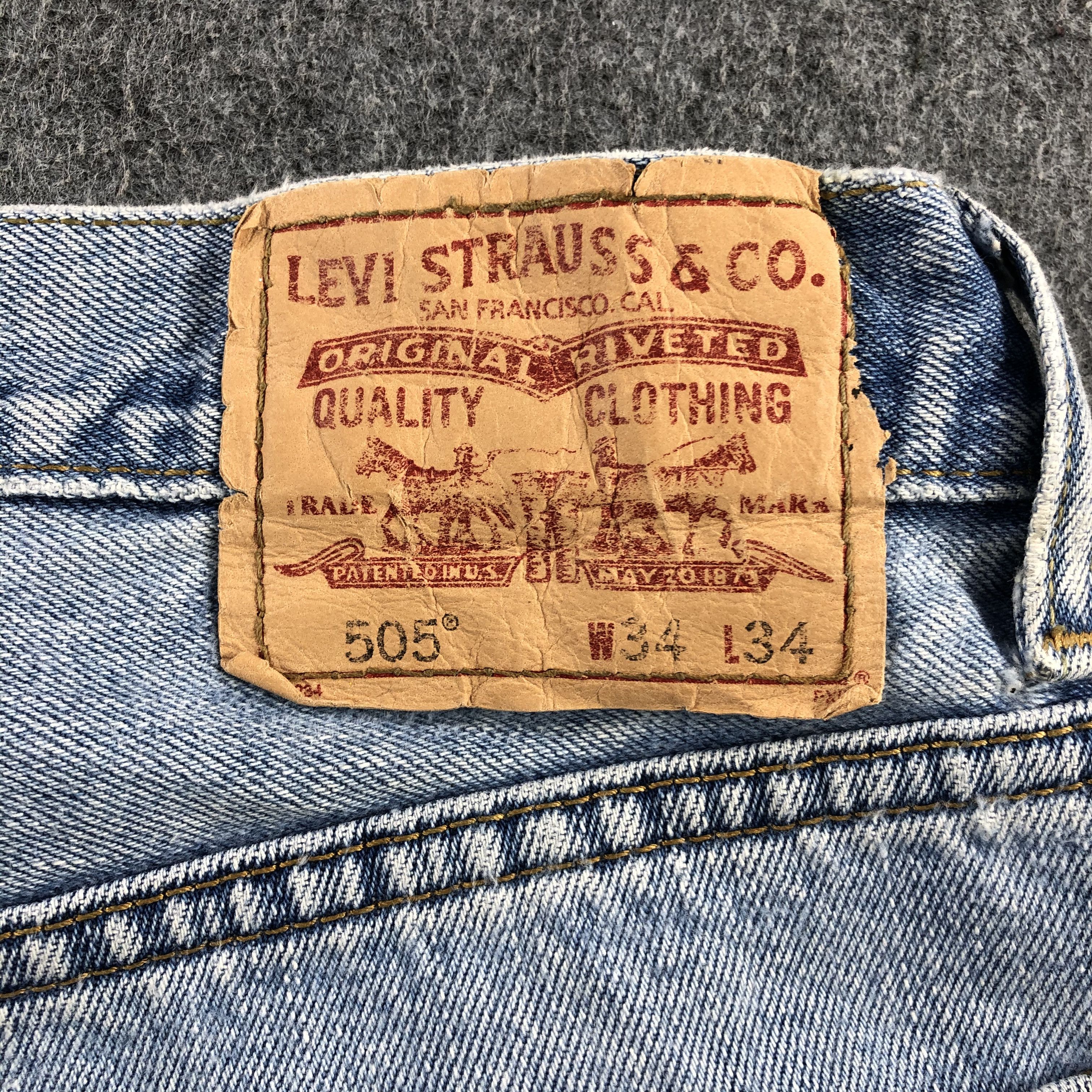 Levi's Vintage Light Wash Levis 505 Jeans-J2140 Size US 33 - 5 Thumbnail