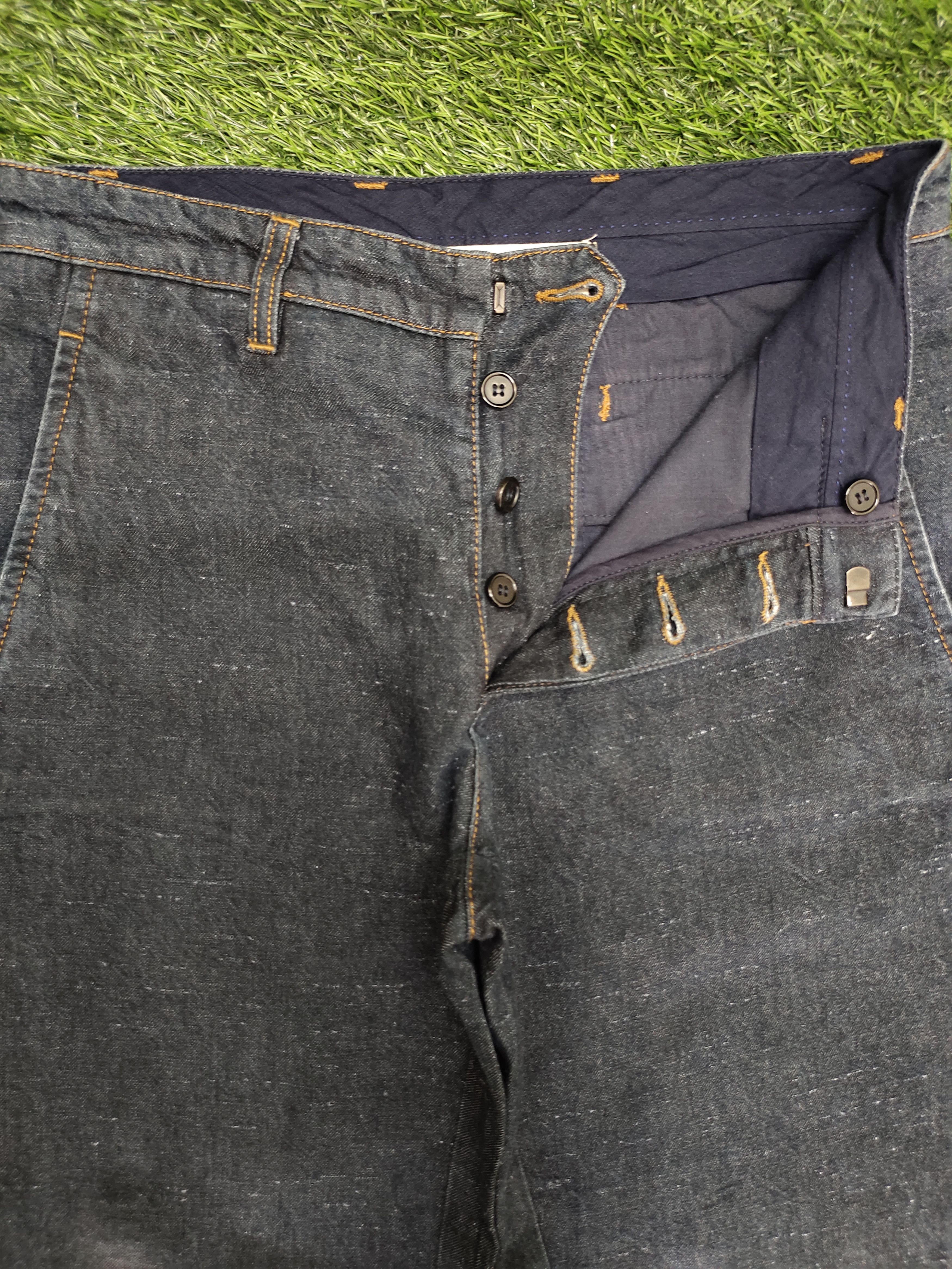 Marni Marni Linen Cotton Blend Denim Pants Size 28" / US 6 / IT 42 - 13 Thumbnail