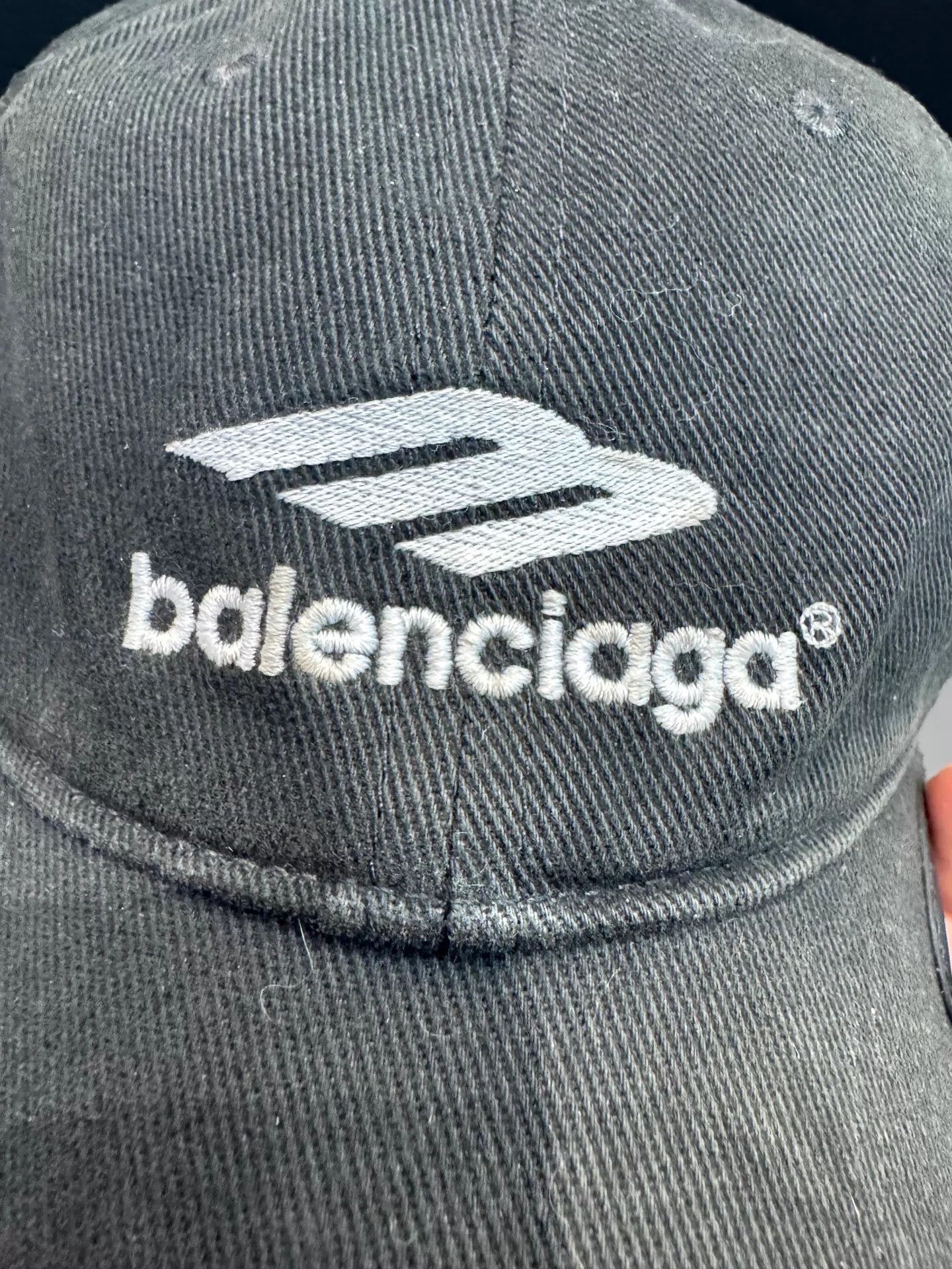Balenciaga Balenciaga 22ss 3B Notch Brim Baseball Cap Gray M Size ONE SIZE - 2 Thumbnail