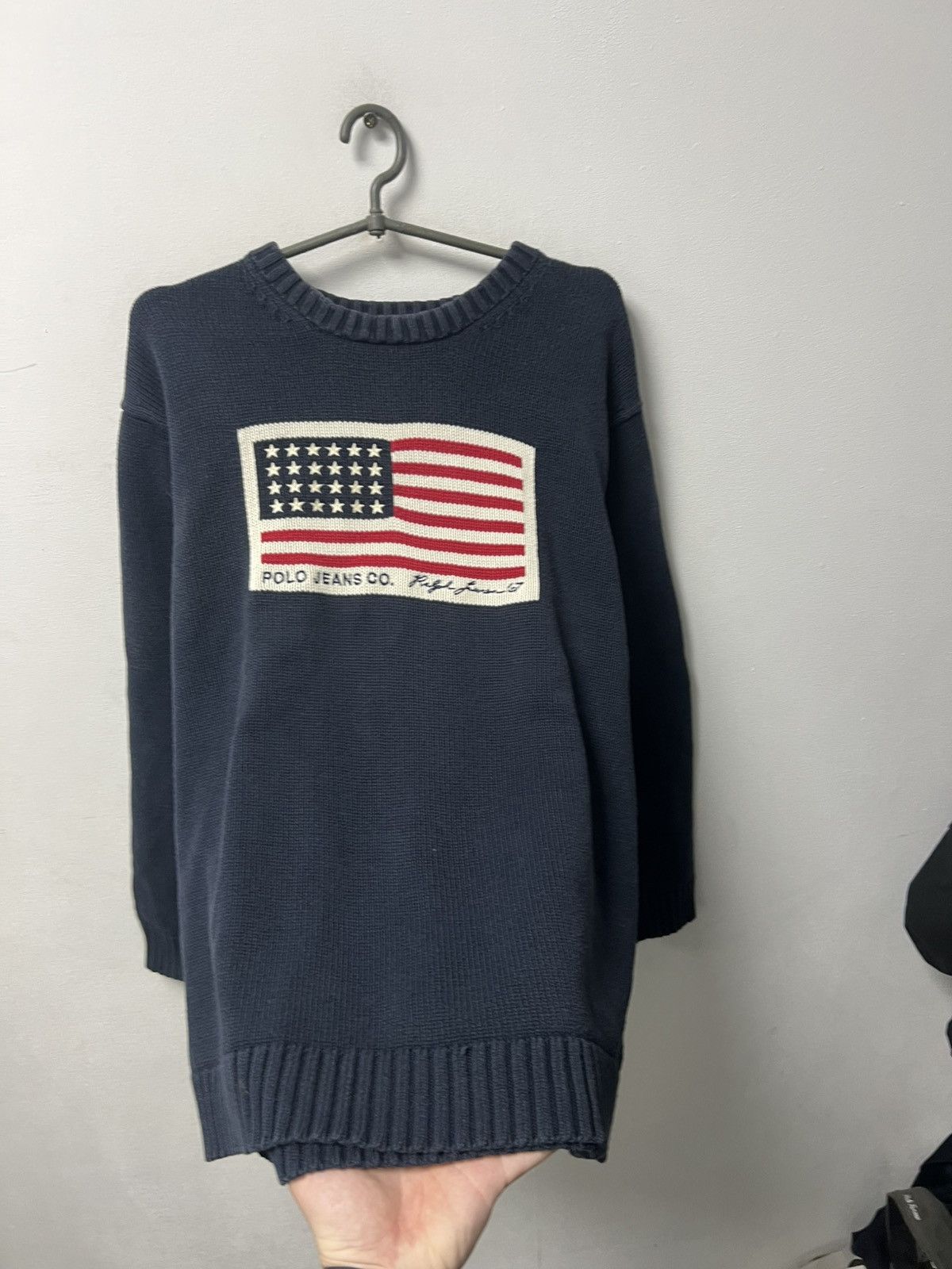 Polo Ralph Lauren Polo Ralph Lauren USA Flag Sweater Size US XL / EU 56 / 4 - 2 Thumbnail