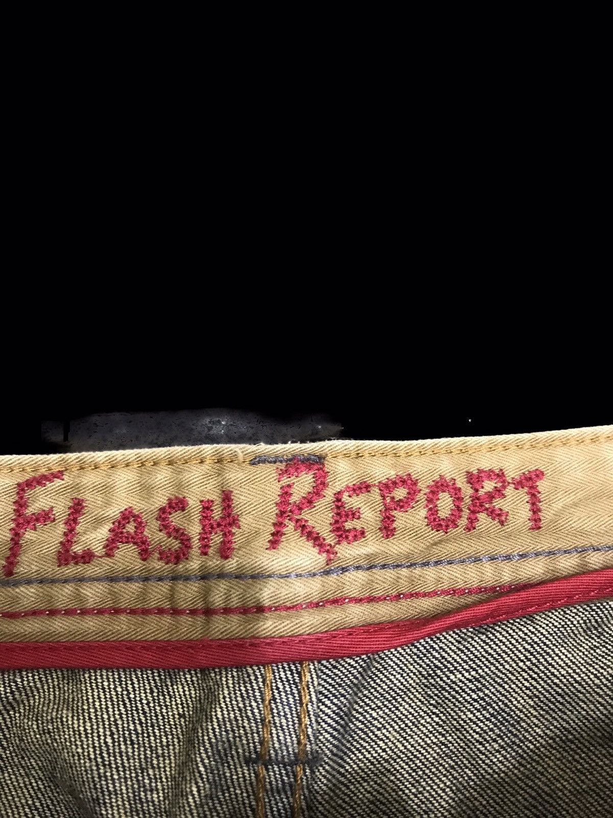 Japanese Brand 💥FLARE💥FLASH REPORT CRAZY DESIGN FLARE DENIM F187 Size US 32 / EU 48 - 9 Thumbnail