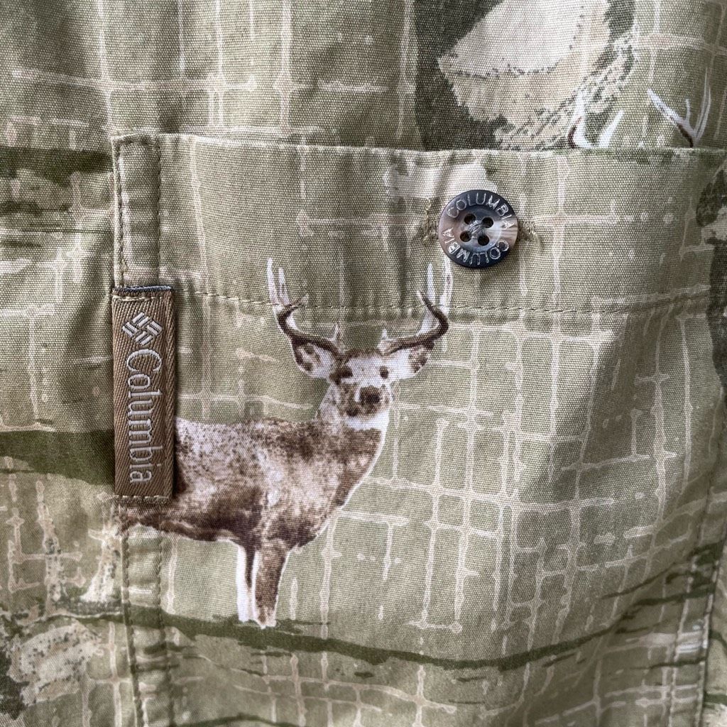 Columbia Columbia River Lodge Deer Hunting Button Down Shirt Tan Men' Size US L / EU 52-54 / 3 - 3 Thumbnail