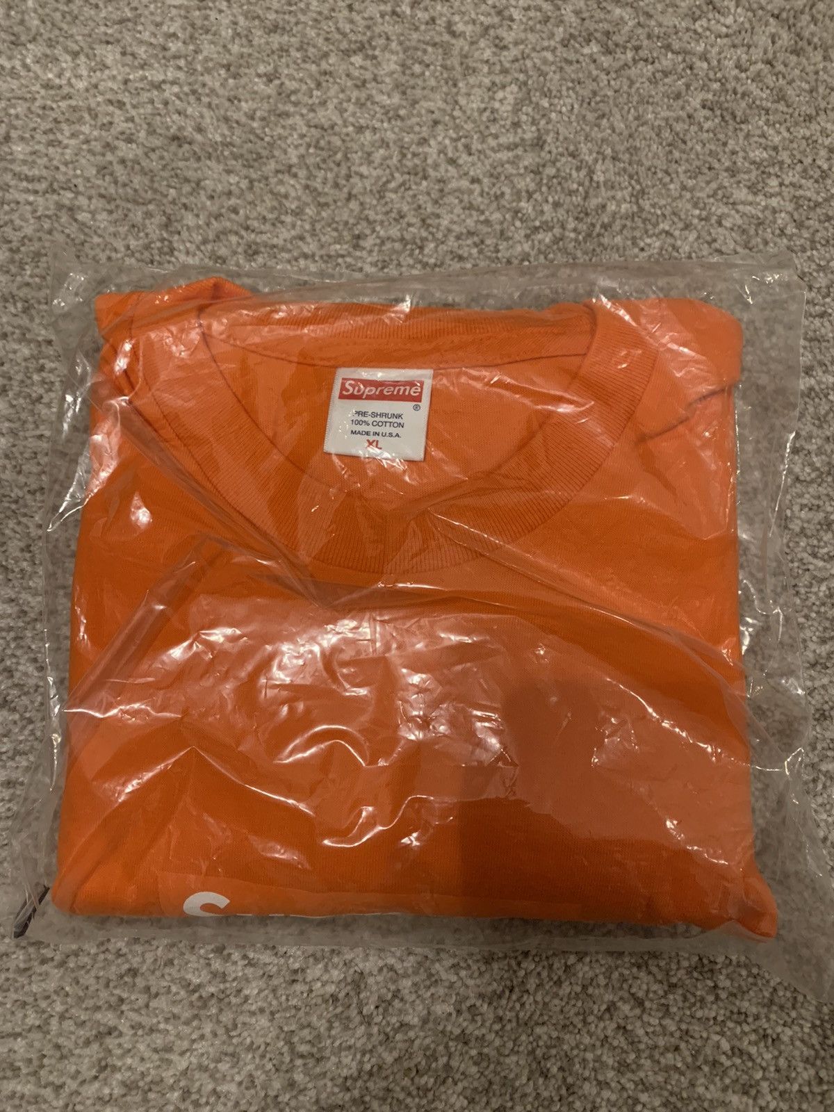 Supreme Supreme Box Logo Long Sleeve Tee Orange XL FW20 | Grailed