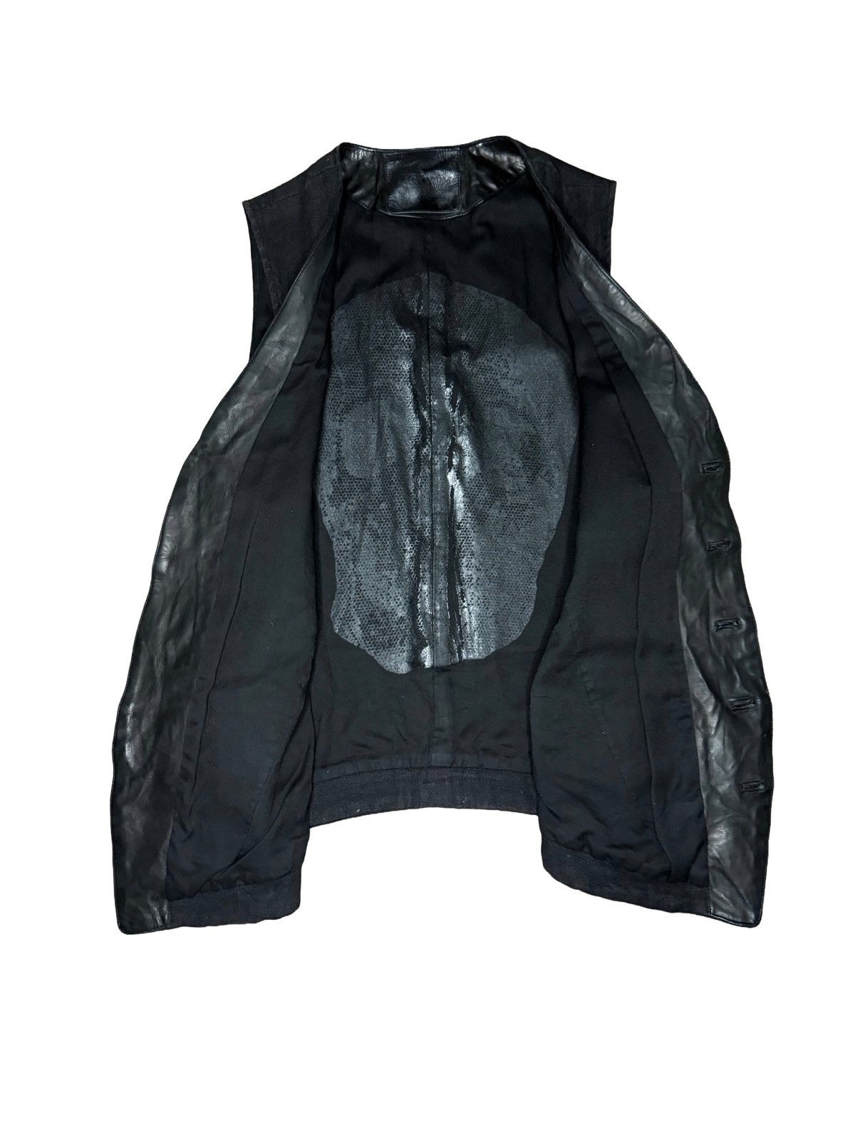 Isamu Katayama Backlash Linen Gilet Vest Size US L / EU 52-54 / 3 - 3 Thumbnail