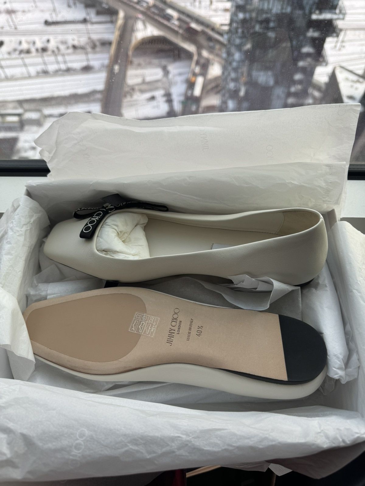 Jimmy Choo Jimmy Choo - Veda leather ballet flats Size US 10.5 / IT 40.5 - 3 Thumbnail