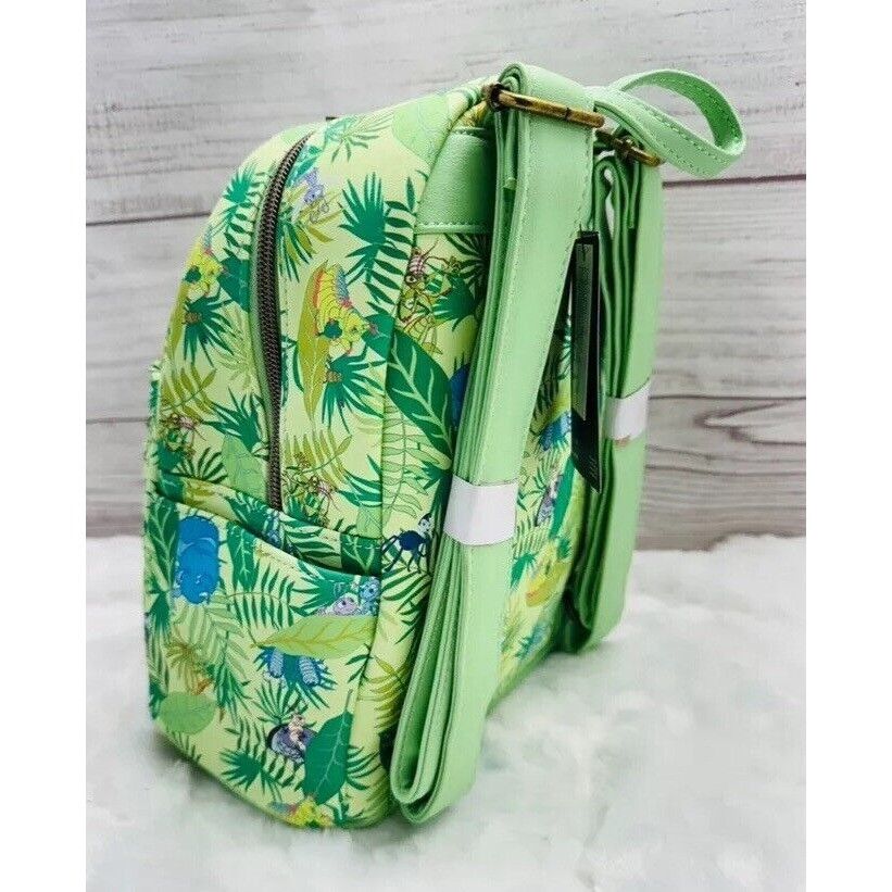Disney Loungefly Disney A Bugs Life Heimlich Floral Leaf Allover Pr Size ONE SIZE - 4 Thumbnail