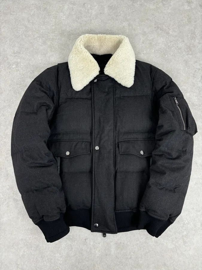 Yves Saint Laurent AW2010 Yves Saint Laurent Grey Wool Single-Breasted Fur Collar Jacket Size US M / EU 48-50 / 2 - 1 Thumbnail