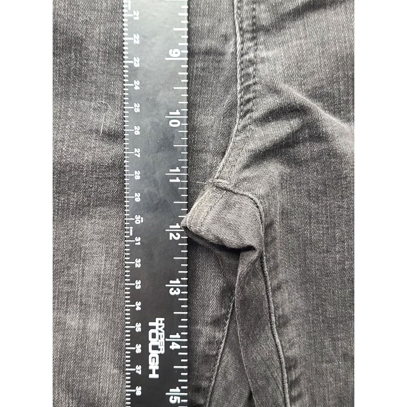 Madewell Madewell Jeans Women’s 30x28 10” High Rise Skinny Stretch Button Fly Denim Black 5-Pocket City Womens Size 30" / US 8 / IT 44 - 7 Thumbnail