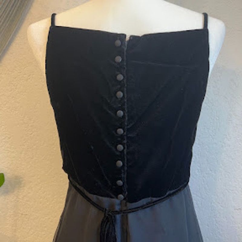 Other VTG 90s Black Velvet Gown Bill Levkoff Union USA Made Size M / US 6-8 / IT 42-44 - 5 Thumbnail