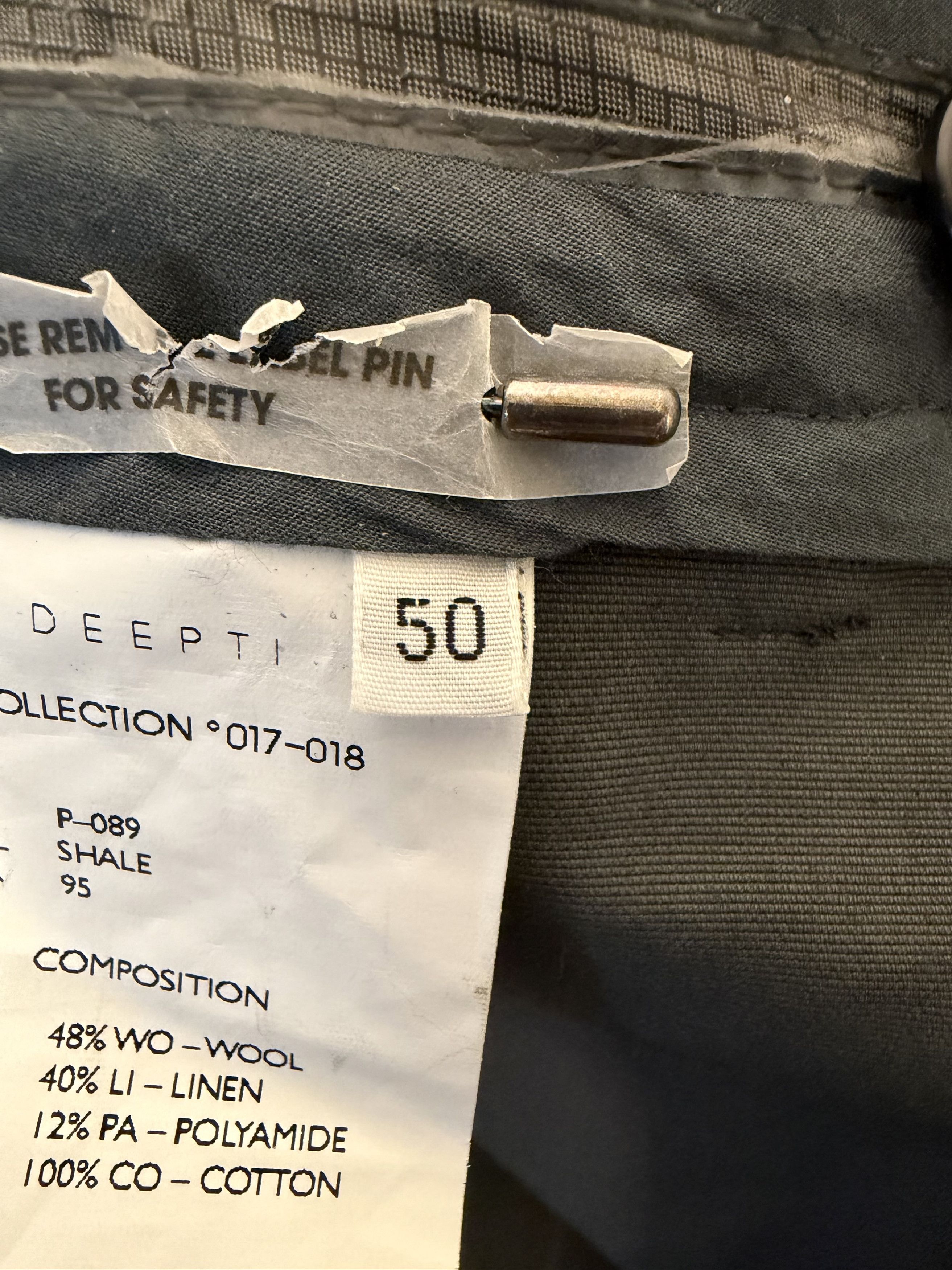 Deepti DEEPTI Shale Low Crotch Membrane Trousers Size US 34 / EU 50 - 9 Thumbnail