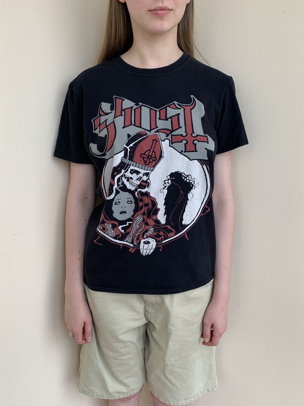 Band Tees Ghost Papa Emiretus Hi Red Possession T-Shirt Gildan 2010s Size M / US 6-8 / IT 42-44 - 3 Thumbnail