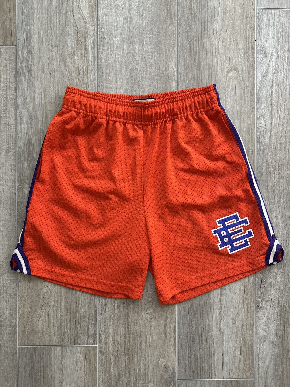 Eric Emanuel EE Basic Shorts Royal Purple Stripe Size US 32 / EU 48 - 1 Thumbnail