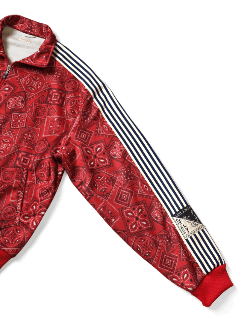 Kapital Smooth Jersey COOKIE Bandana Pattern Track JKT Red Size US XL / EU 56 / 4 - 6 Thumbnail
