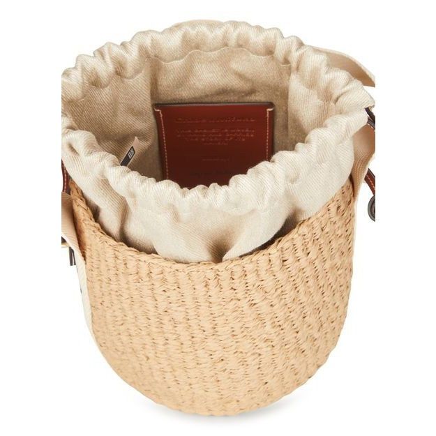 Chloe Chloe Small White Raffia Top Handle Bucket Bag New & Authent Size ONE SIZE - 4 Thumbnail