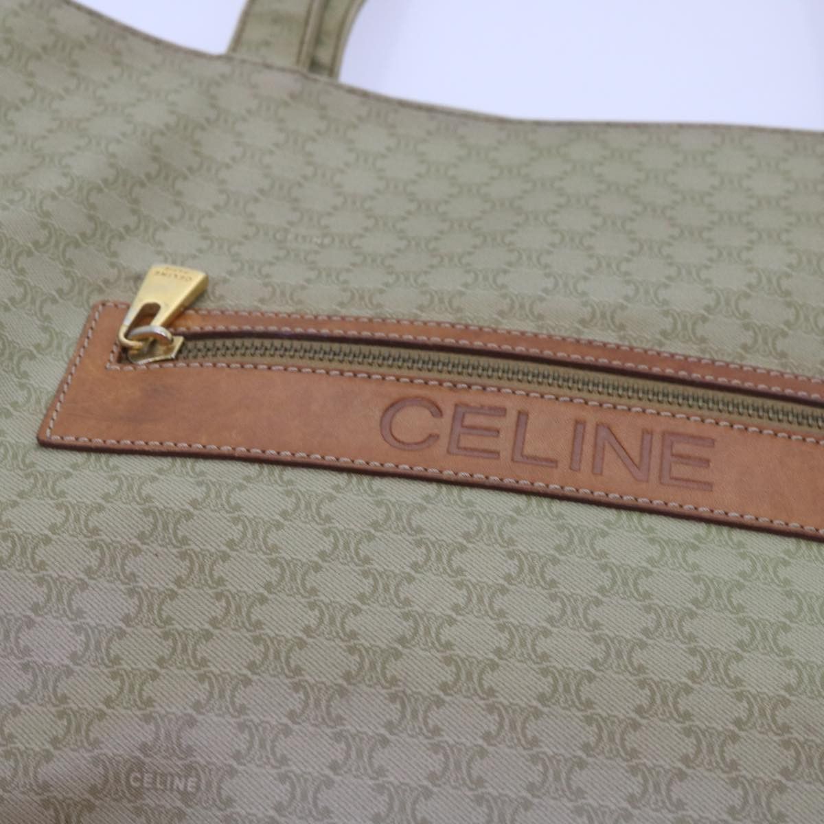 Celine CELINE Macadam Canvas Tote Bag Beige Size ONE SIZE - 15 Thumbnail