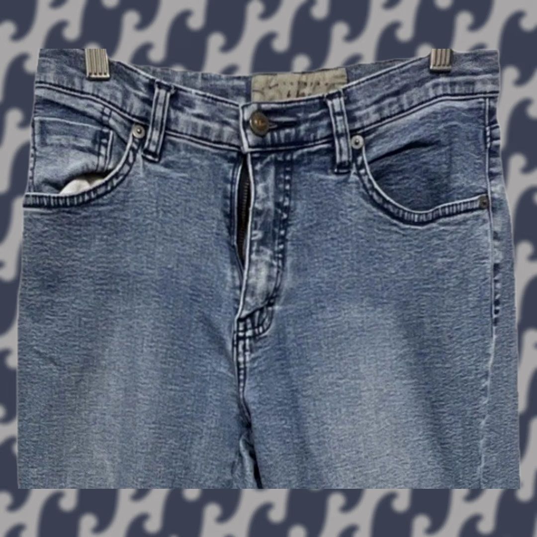 Denime Christopher Blue Women’s Jeans Size 6 Blue Stretch Denim Straight Leg Mid Rise Jeans Women Regular 30in inseam Blue Size 29" - 1 Thumbnail