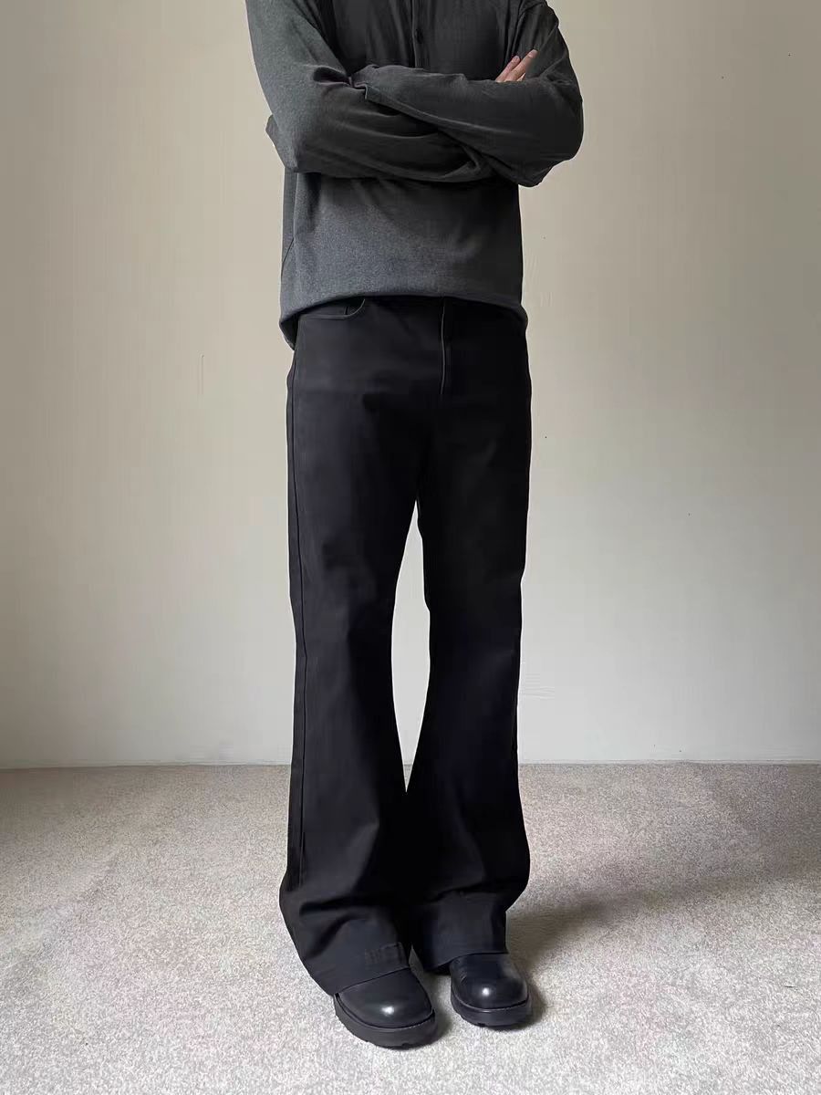 Jean Black loose-fitting casual work pants Size US 34 / EU 50 - 3 Thumbnail