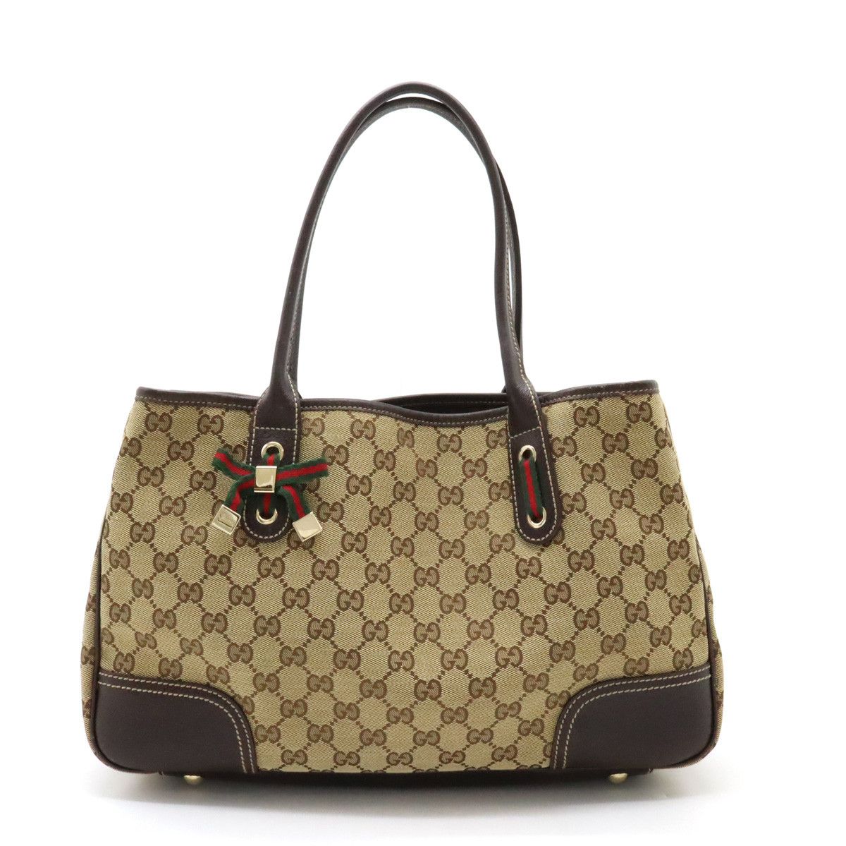 Gucci Gucci Gucci GG Canvas Princy Line Ribbon Tote Bag 163805 Canvas Tote Bag 163805 in Great Condition Size ONE SIZE - 1 Thumbnail