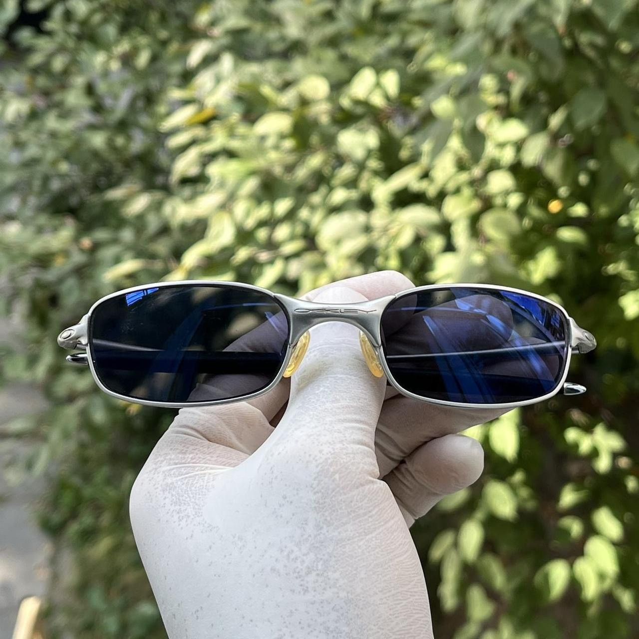image of Oakley Square Wire 2.0 Sunglasses in Silver, Men's
