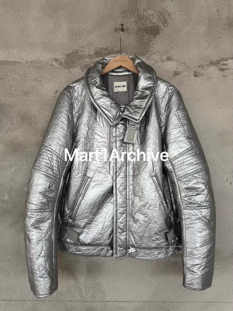 Helmut Lang HELMUT LANG Shiny Silver Space Series Jacket Size US M / EU 48-50 / 2 - 1 Thumbnail